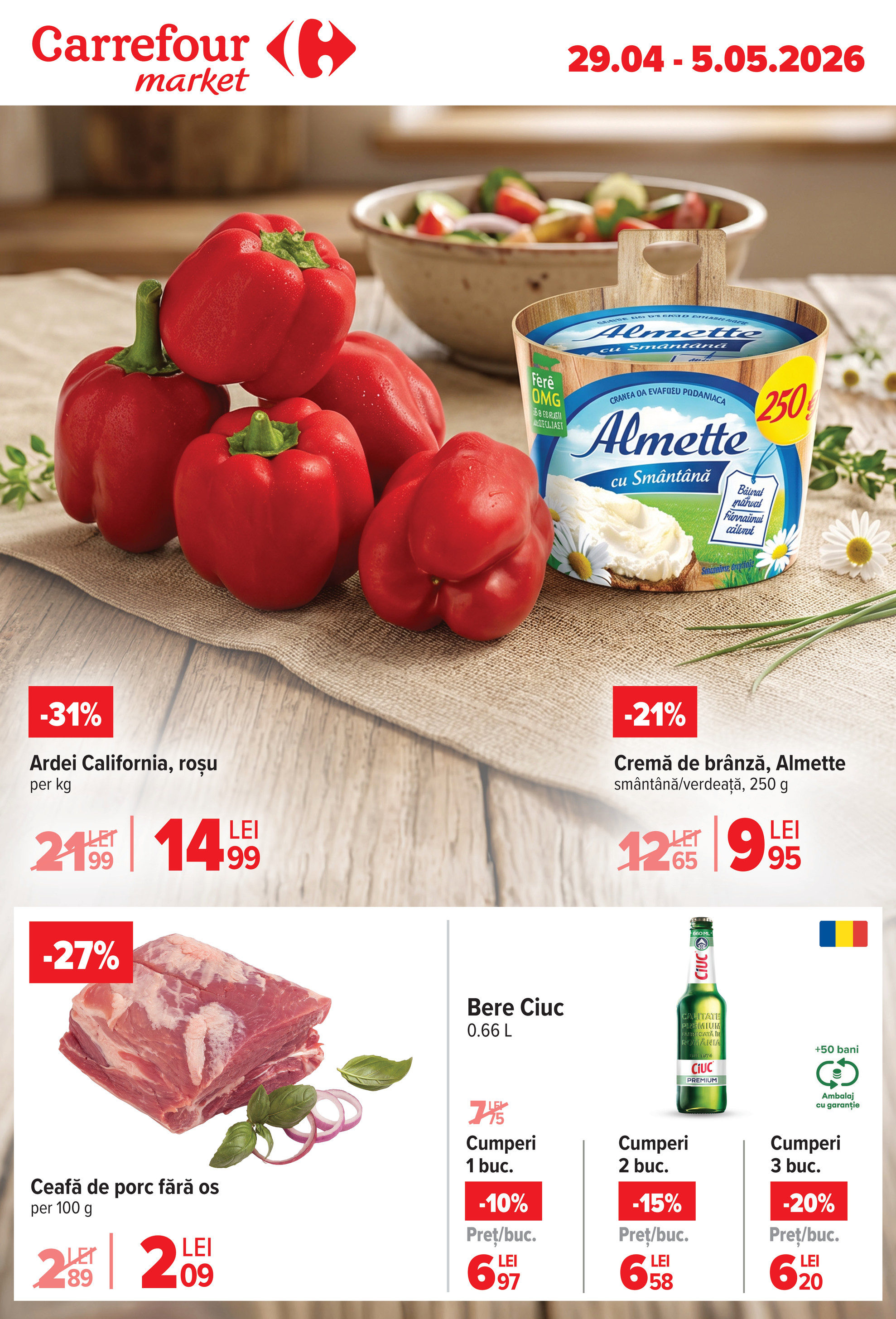 carrefour - Brosura Carrefour - Market valabilă de la miercuri 29.04.2026 până la marți 05.05.2026