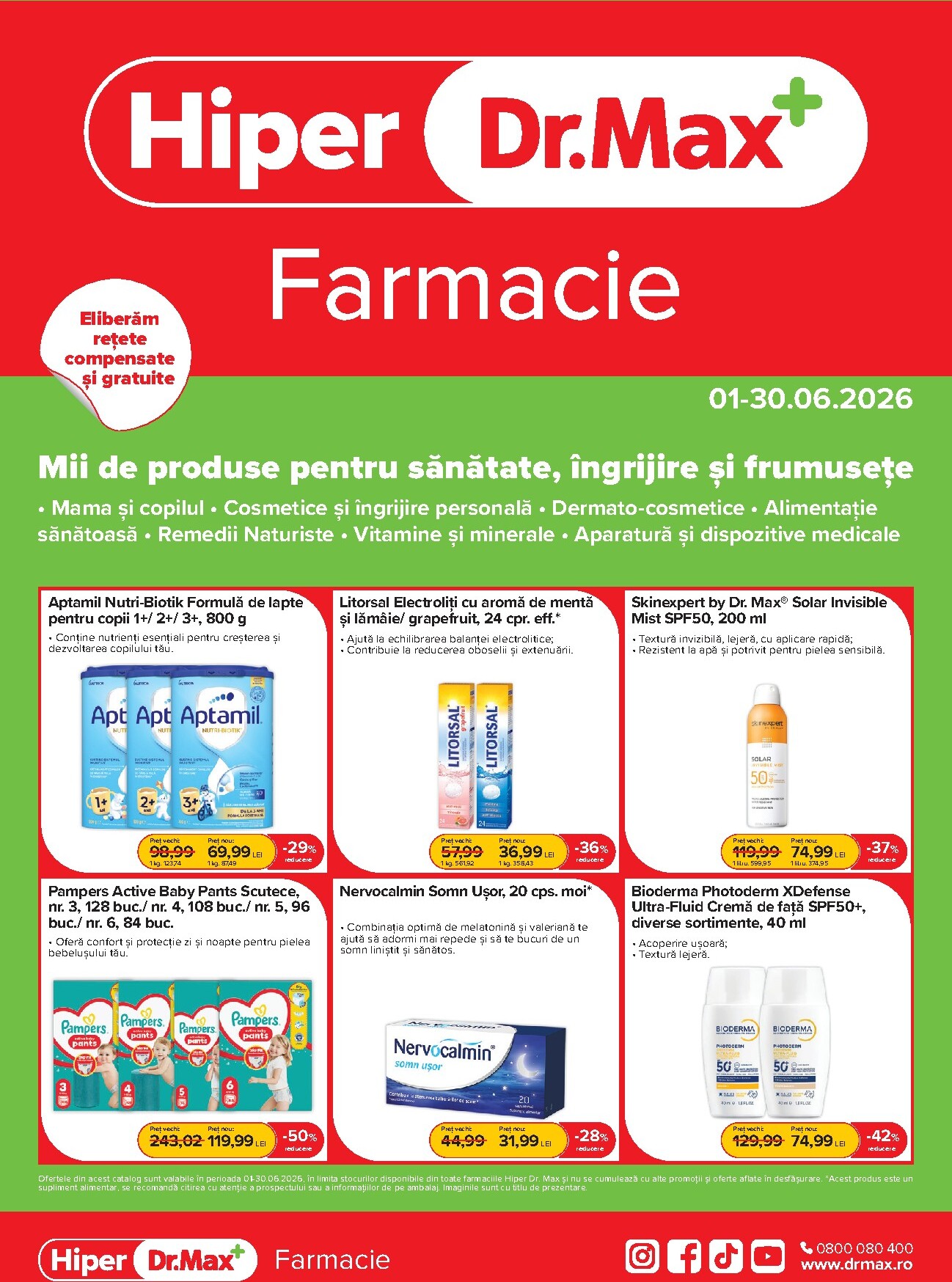 dr-max - Brosura Dr. Max - Hiper Farmacie valabilă de la luni 01.06.2026 până la marți 30.06.2026