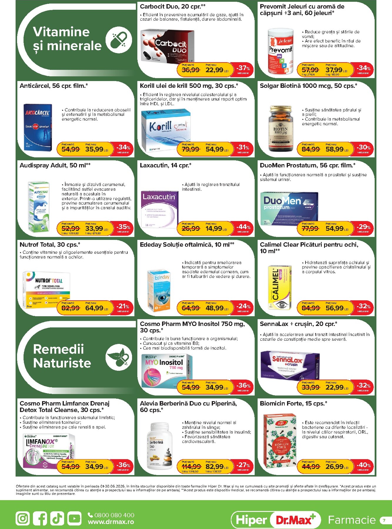 dr-max - Brosura Dr. Max - Hiper Farmacie valabilă de la luni 01.06.2026 până la marți 30.06.2026 - page: 7