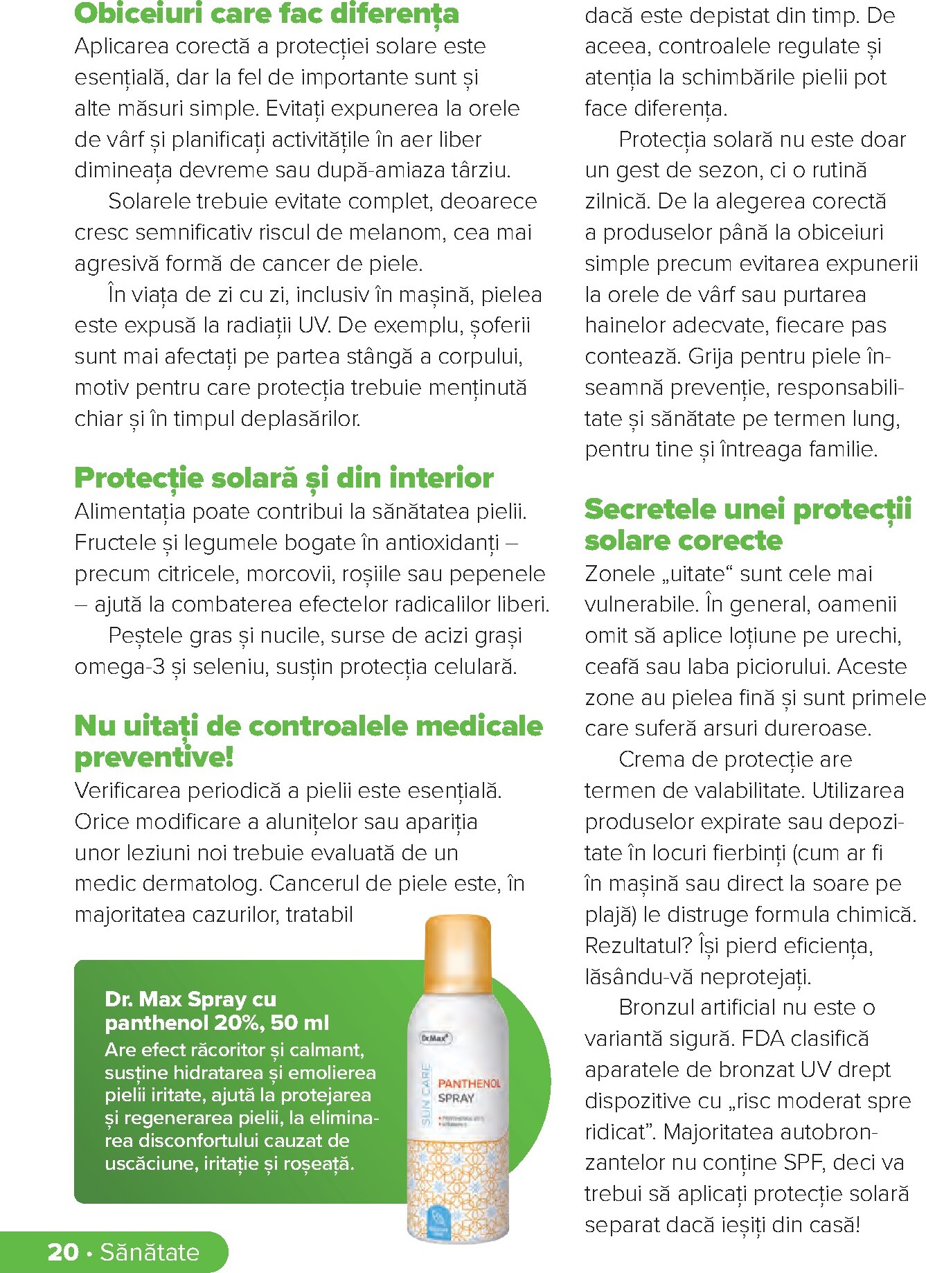 dr-max - Brosura Dr. Max - Revista Sanatate valabilă de la luni 01.06.2026 până la duminică 30.08.2026 - page: 20