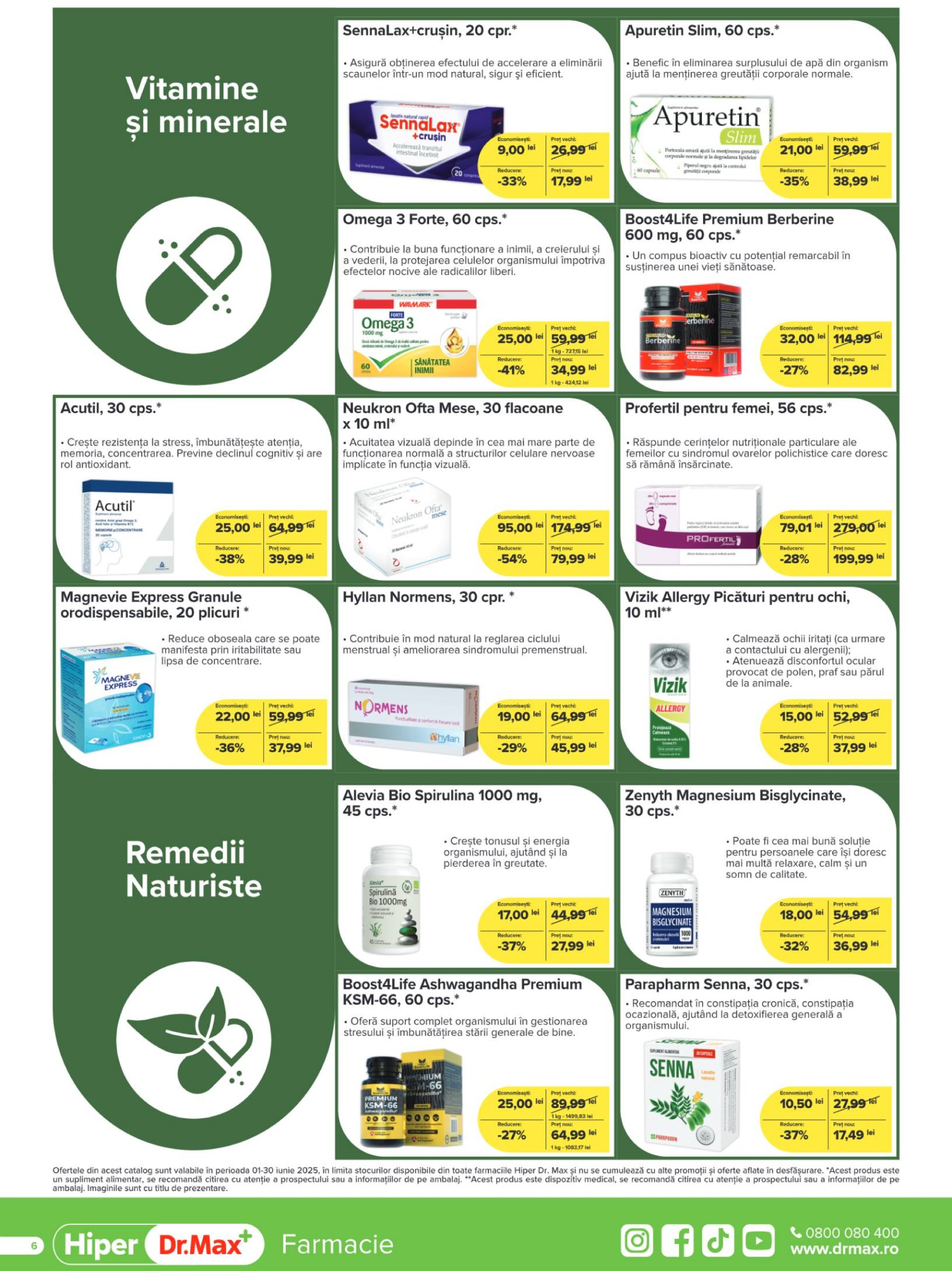 dr-max - Catalog Dr. Max - Hiper Farmacie valabil din 01.06. - 30.06. - page: 6