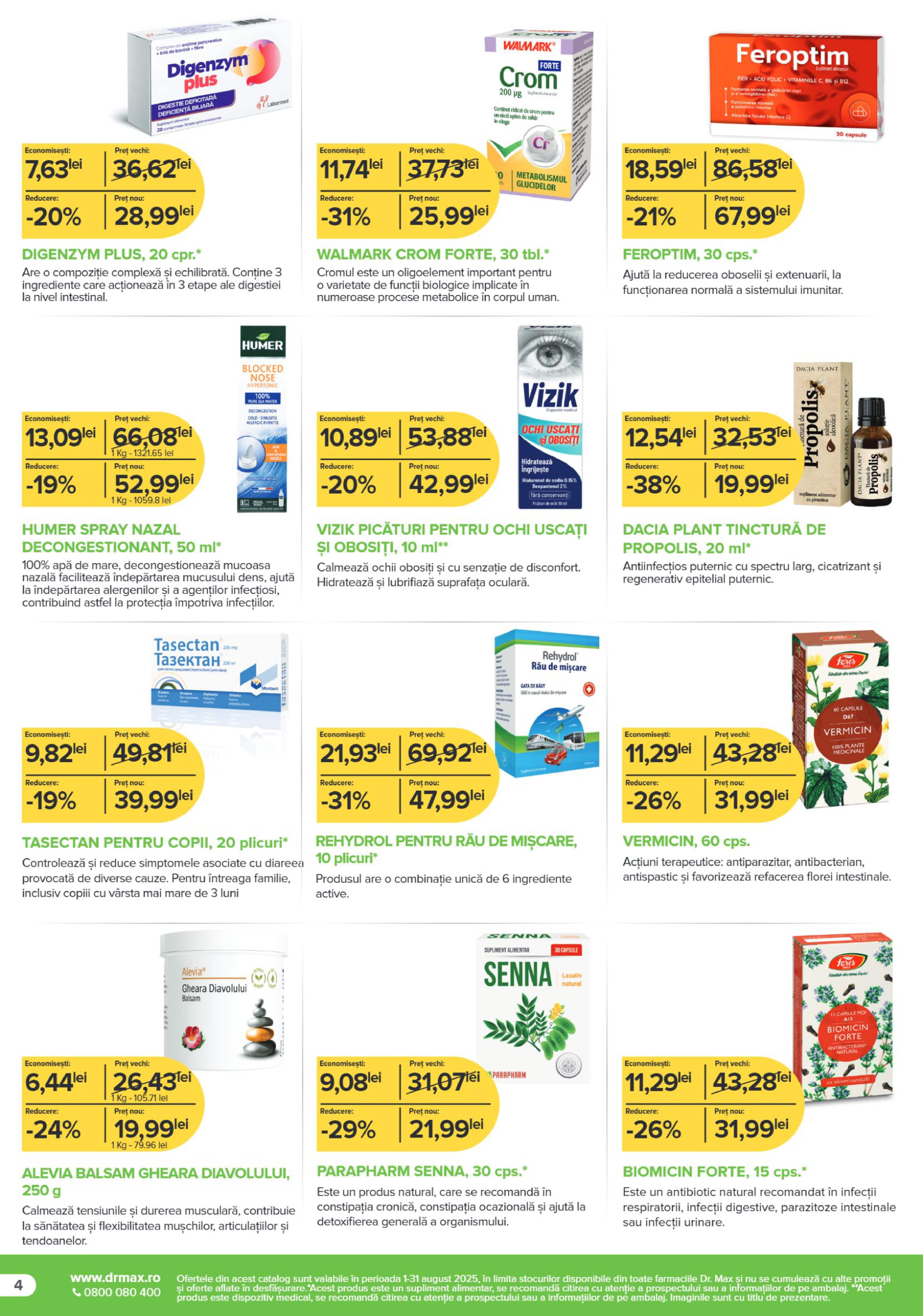 dr-max - Catalog Dr. Max - Farmacie valabil din 01.08. până pe 31.08. - page: 4
