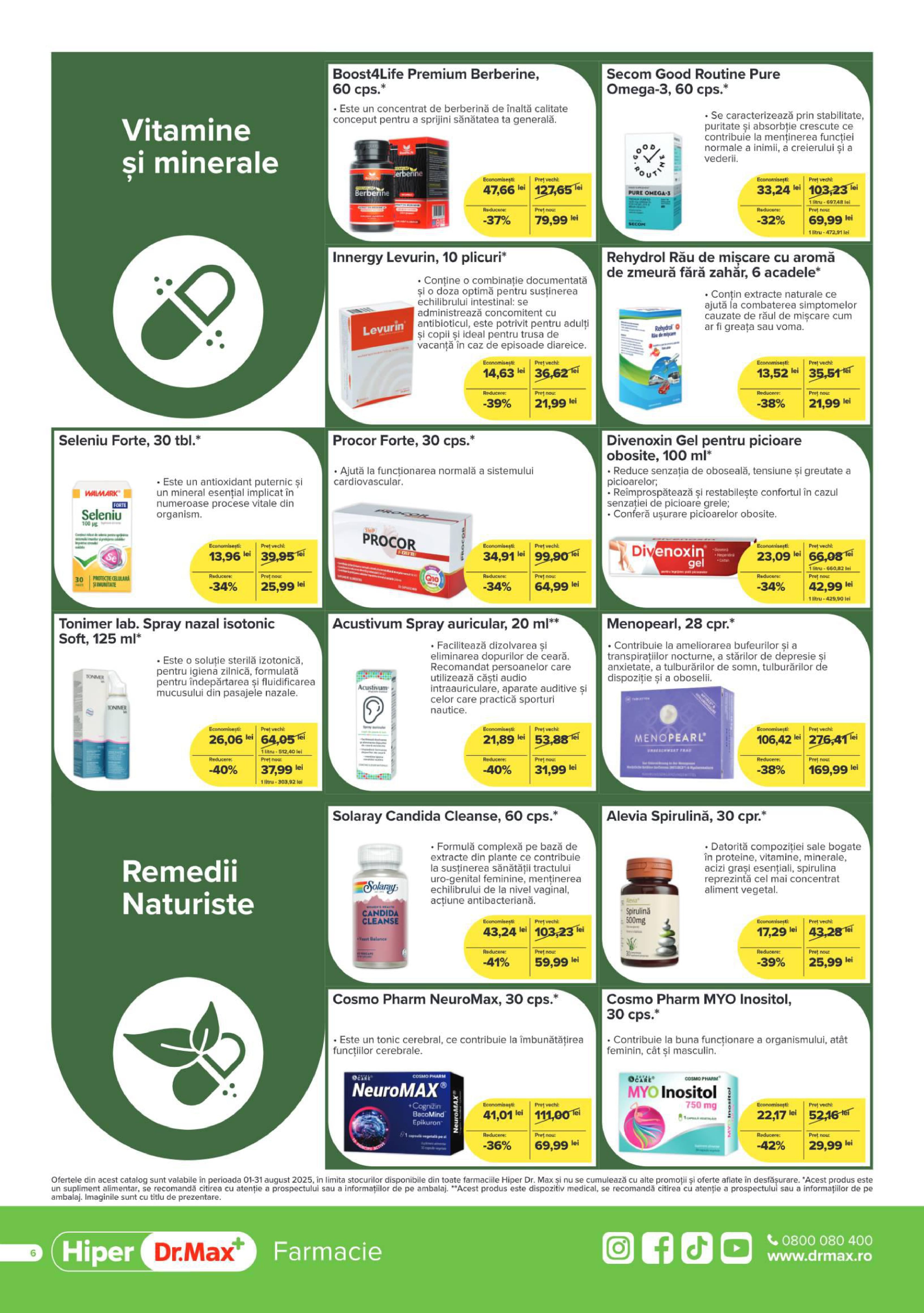 dr-max - Catalog Dr. Max - Hiper Farmacie valabil din 01.08. până pe 31.08. - page: 6