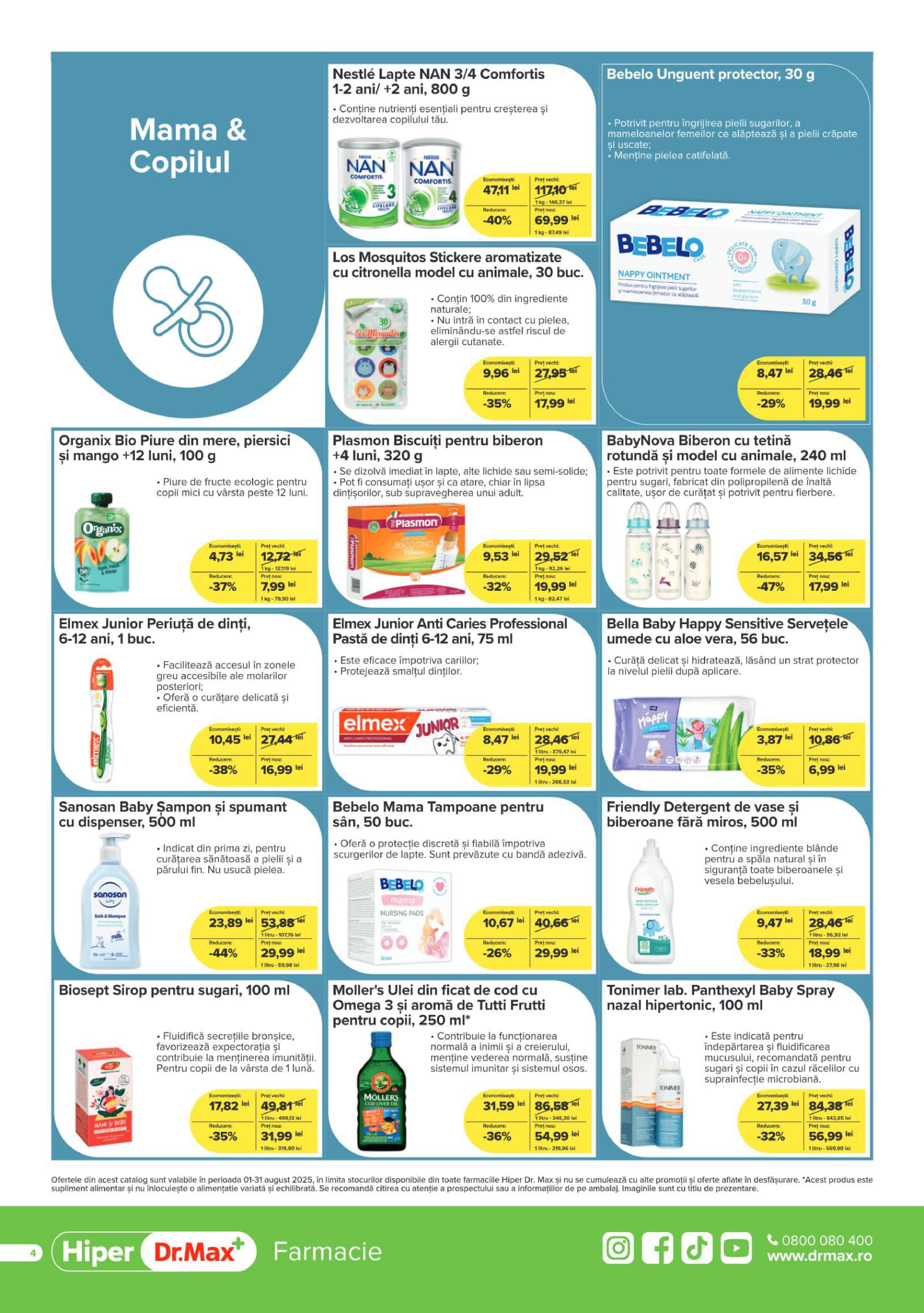 dr-max - Catalog Dr. Max - Hiper Farmacie valabil din 01.08. până pe 31.08. - page: 4