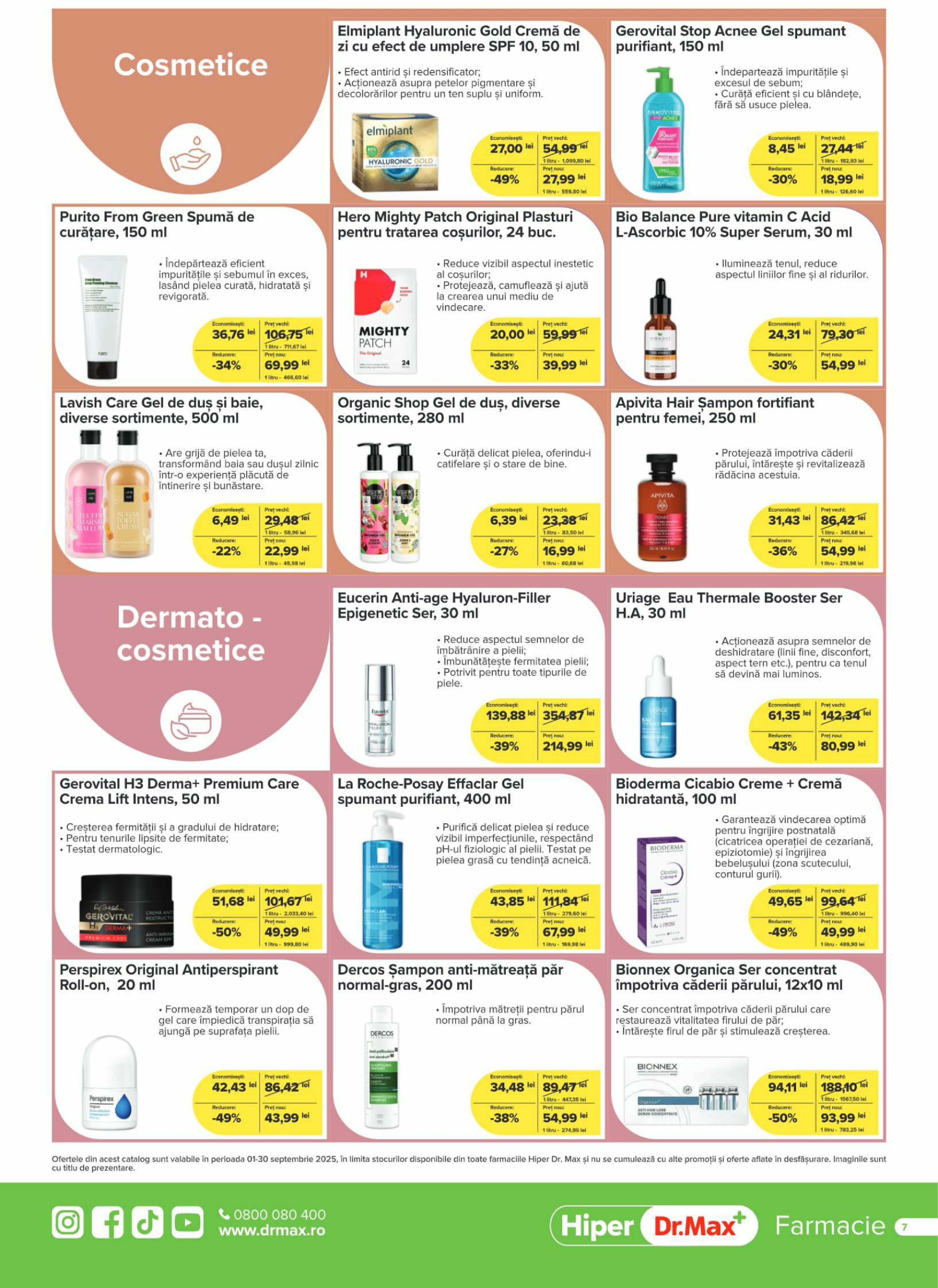 dr-max - Catalog Dr. Max - Hiper Farmacie online – oferte valabile din 01.09. - page: 7