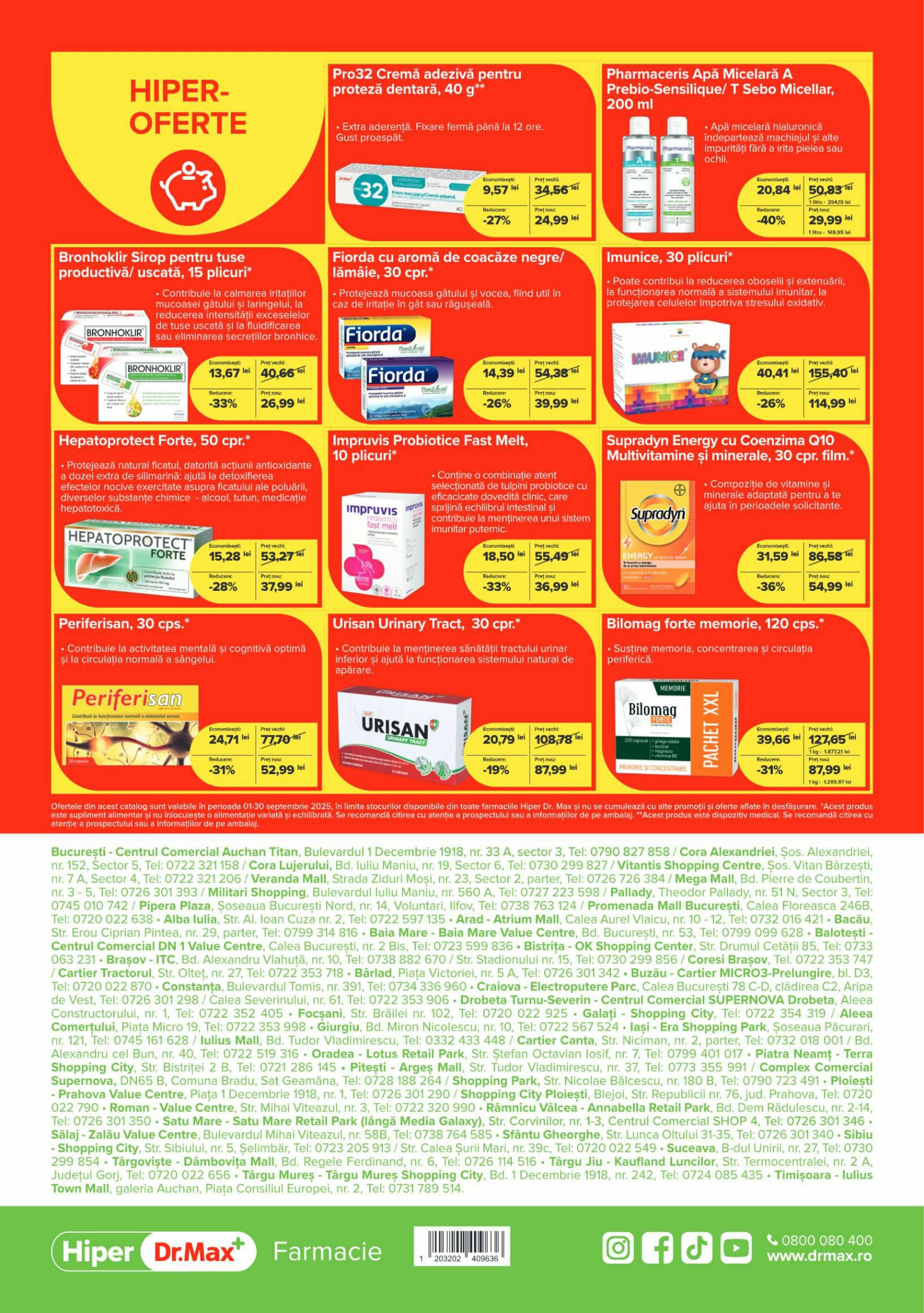 dr-max - Catalog Dr. Max - Hiper Farmacie online – oferte valabile din 01.09. - page: 8