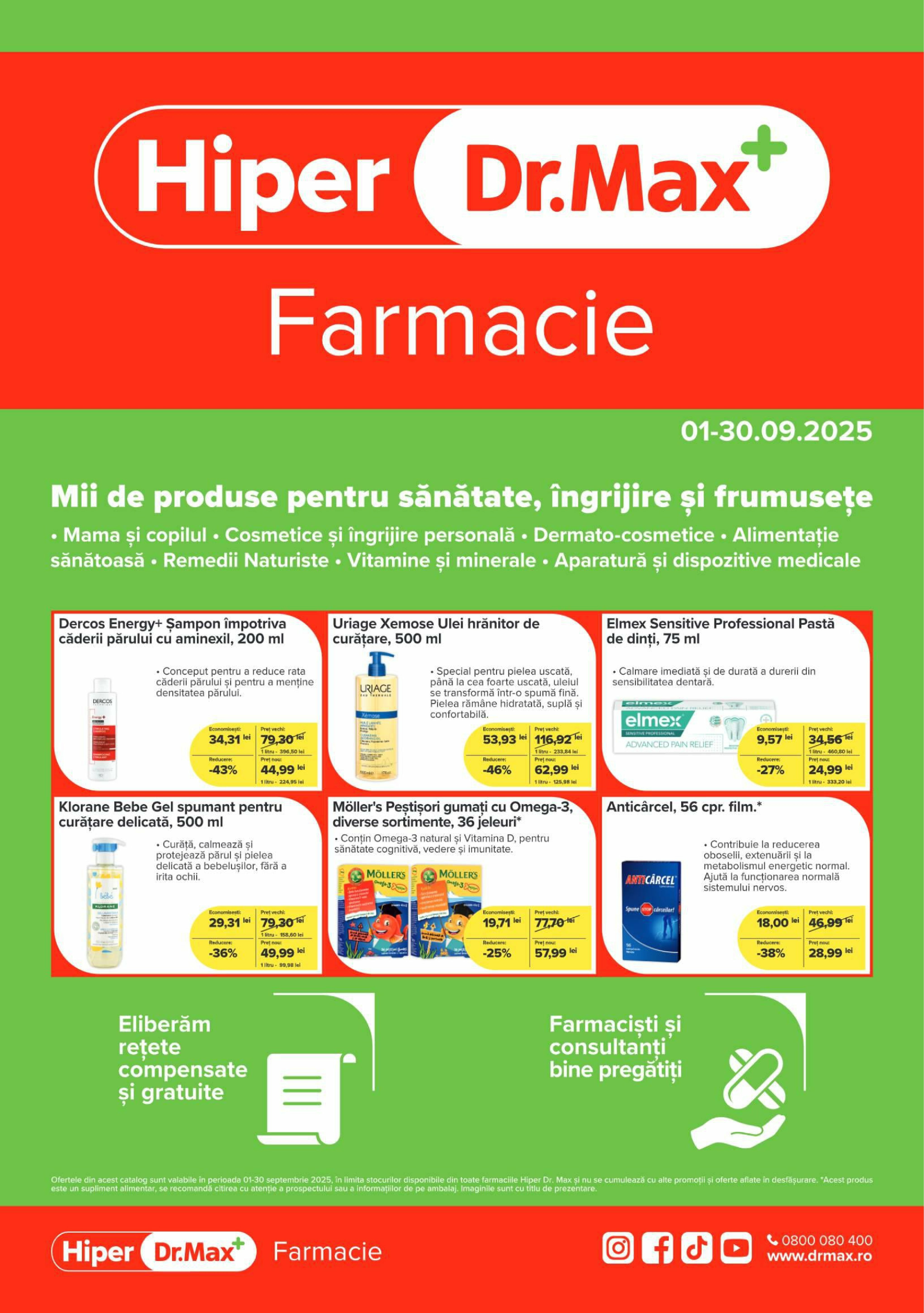 dr-max - Catalog Dr. Max - Hiper Farmacie online – oferte valabile din 01.09.