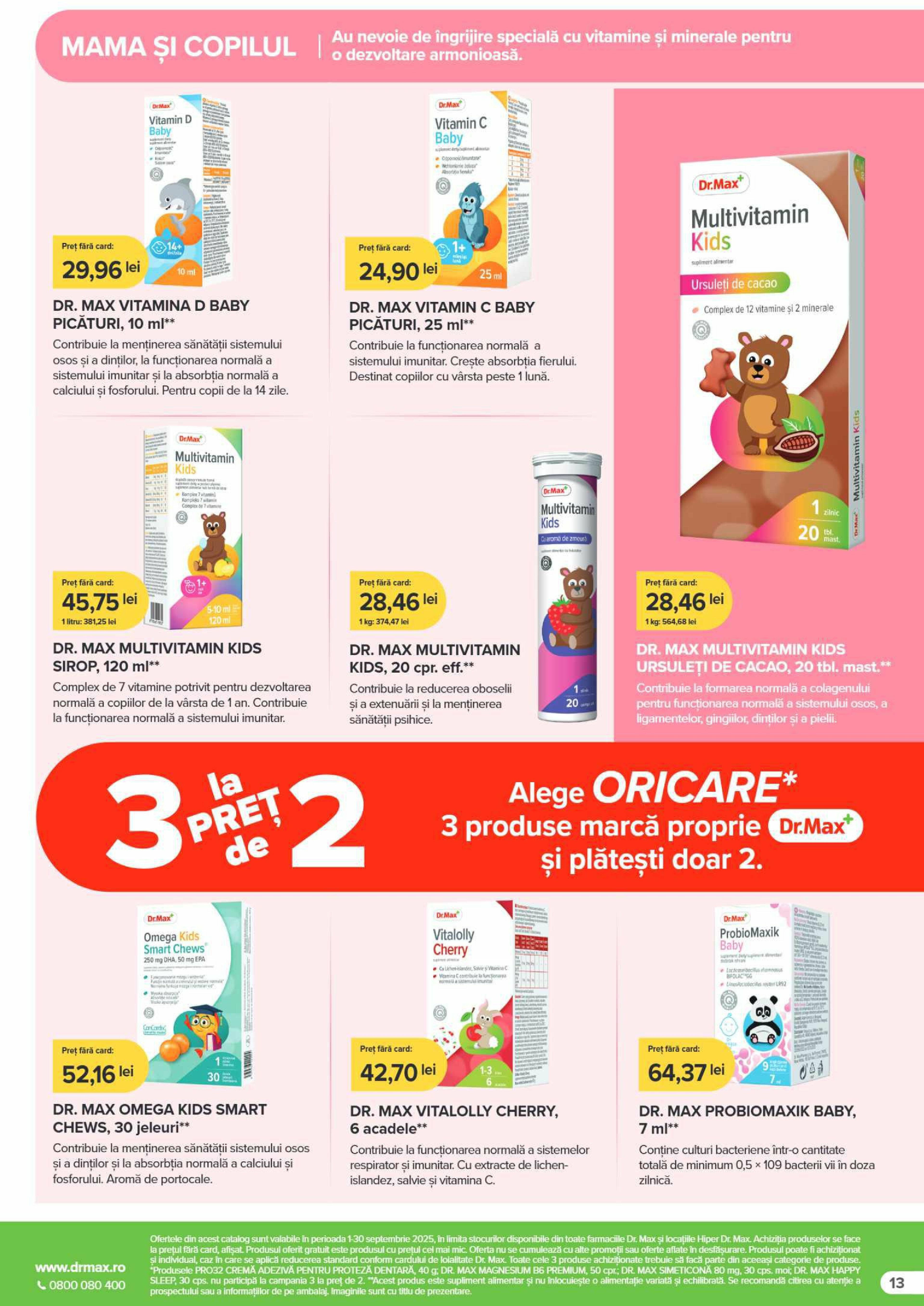 dr-max - Catalog Dr. Max - Farmacie online – oferte valabile din 01.09. - page: 13