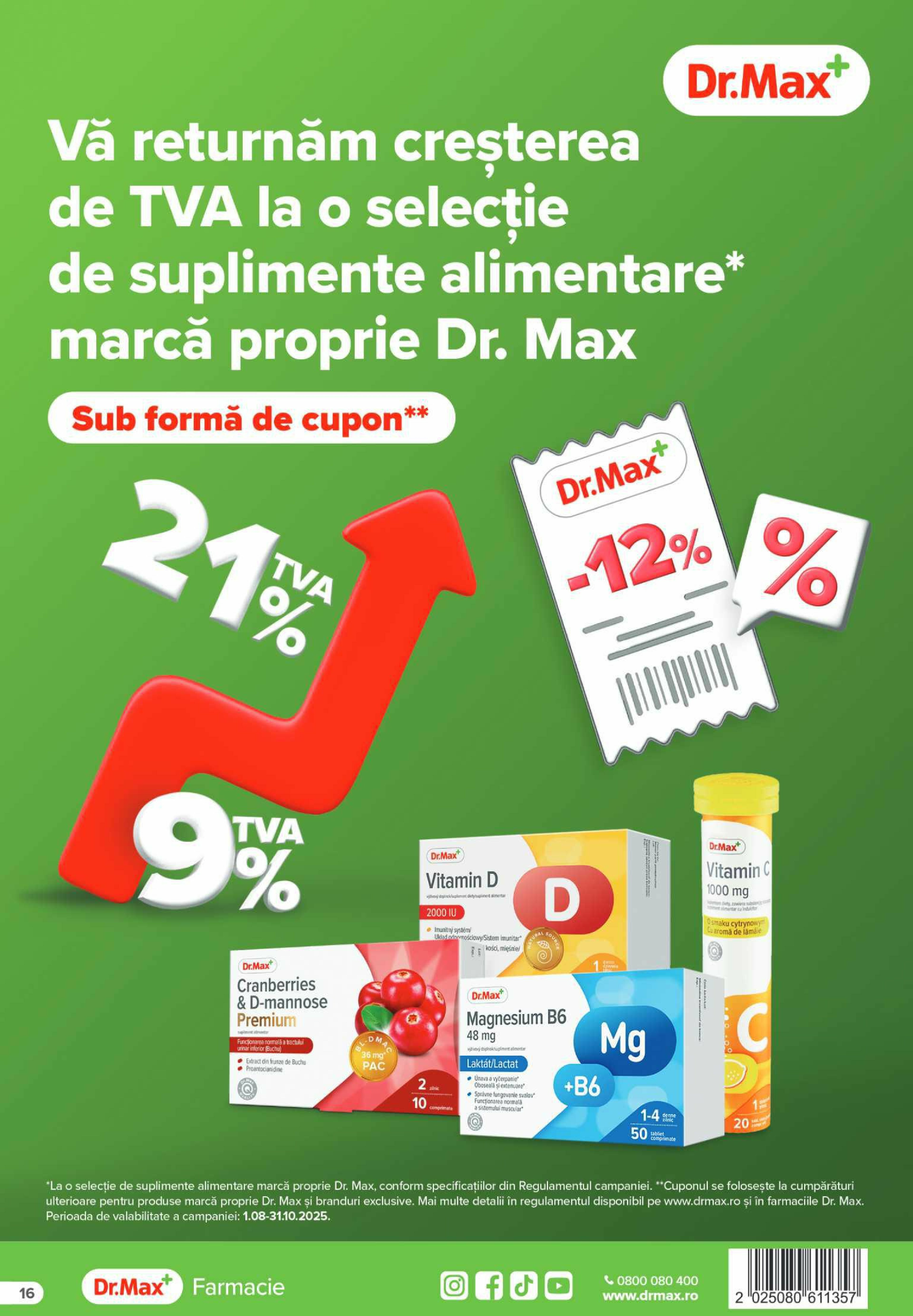 dr-max - Catalog Dr. Max - Farmacie online – oferte valabile din 01.09. - page: 16