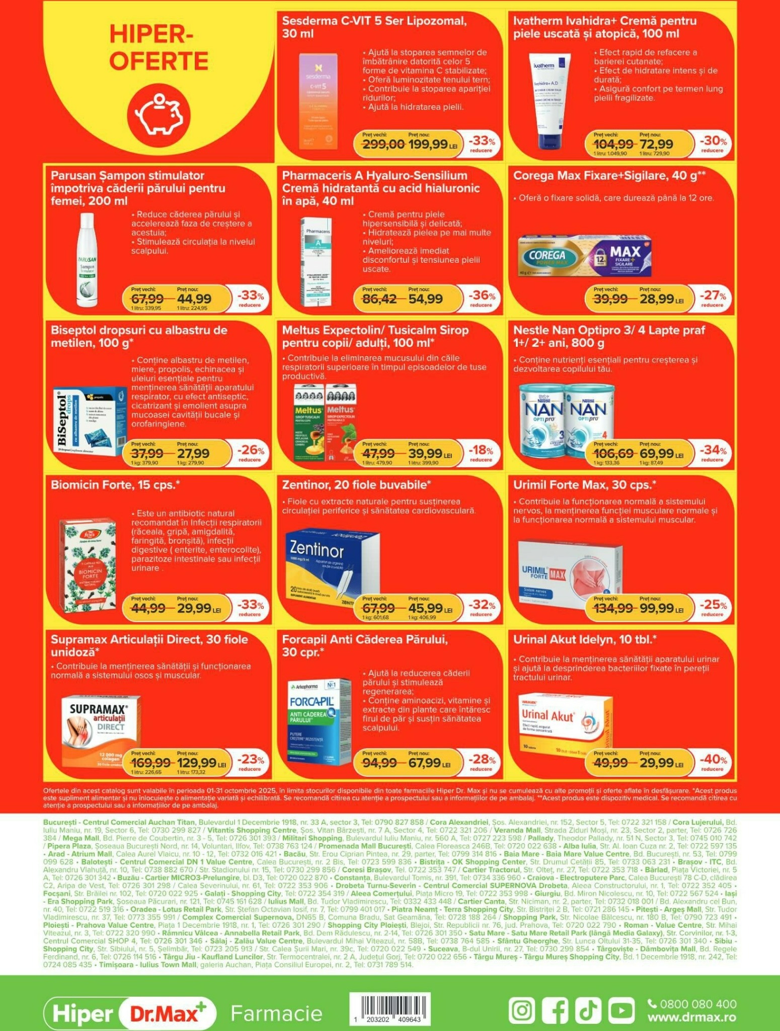 dr-max - Catalog Dr. Max - Hiper Farmacie online – oferte valabile din 01.10. - page: 8