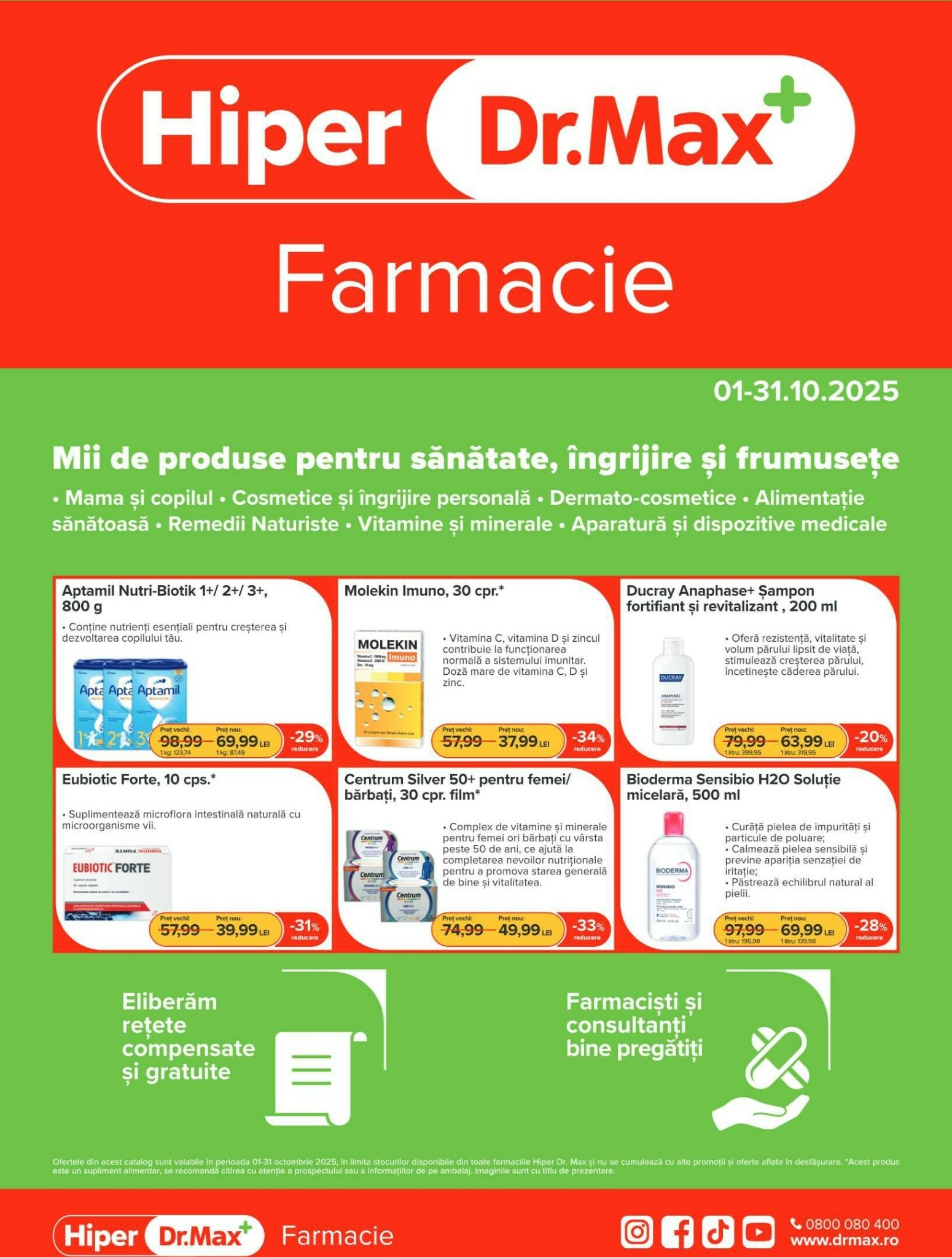 dr-max - Catalog Dr. Max - Hiper Farmacie online – oferte valabile din 01.10.
