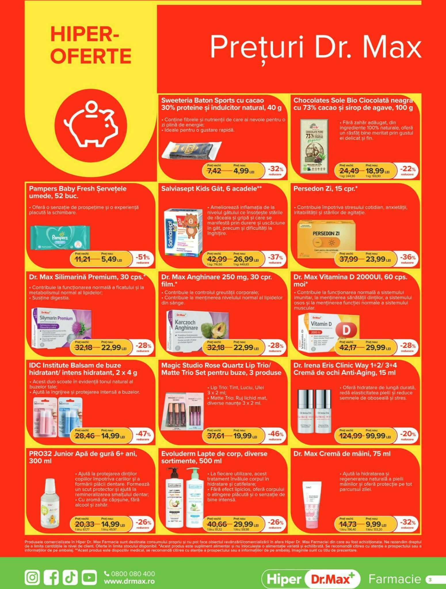 dr-max - Catalog Dr. Max - Hiper Farmacie online – oferte valabile din 01.10. - page: 3