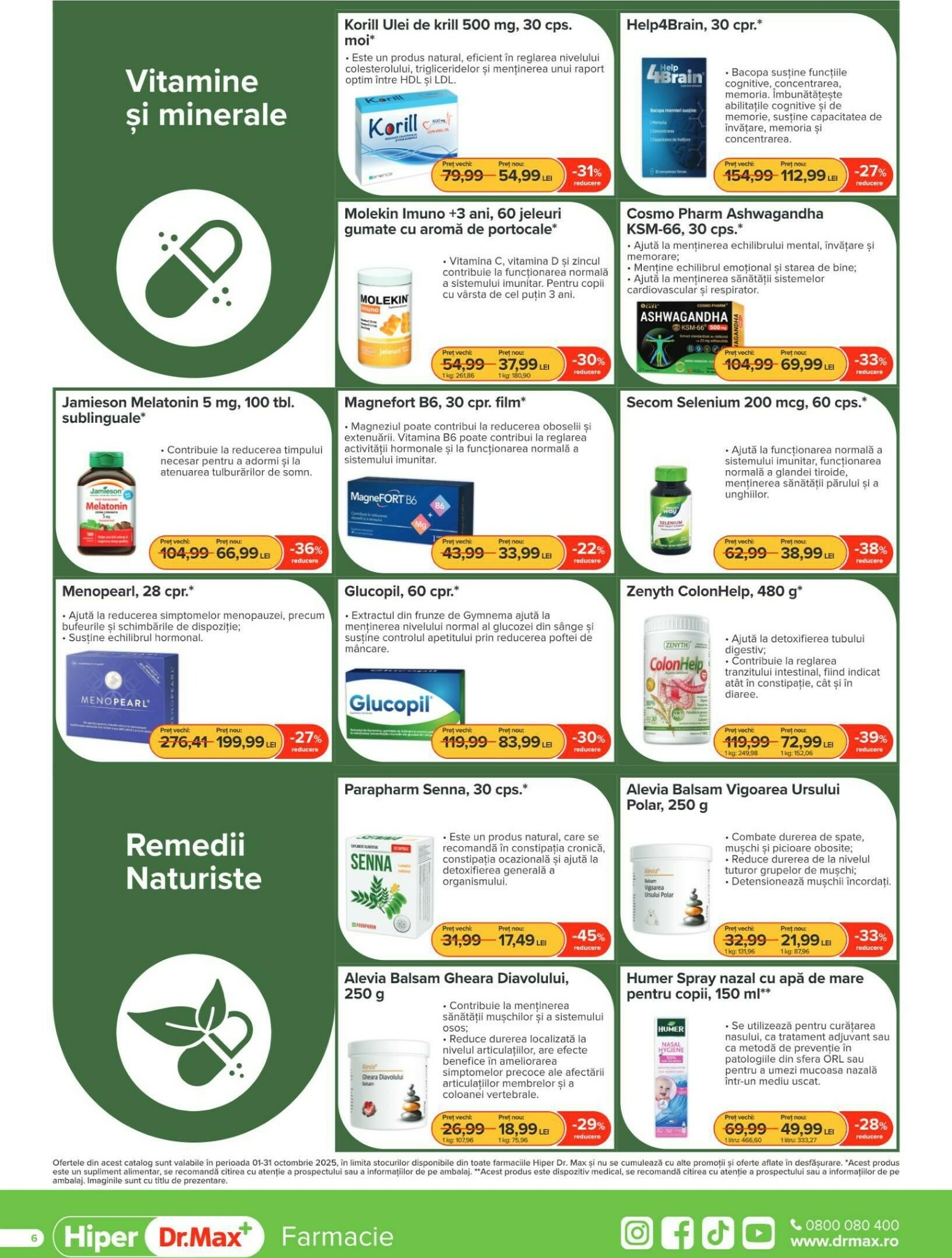 dr-max - Catalog Dr. Max - Hiper Farmacie online – oferte valabile din 01.10. - page: 6