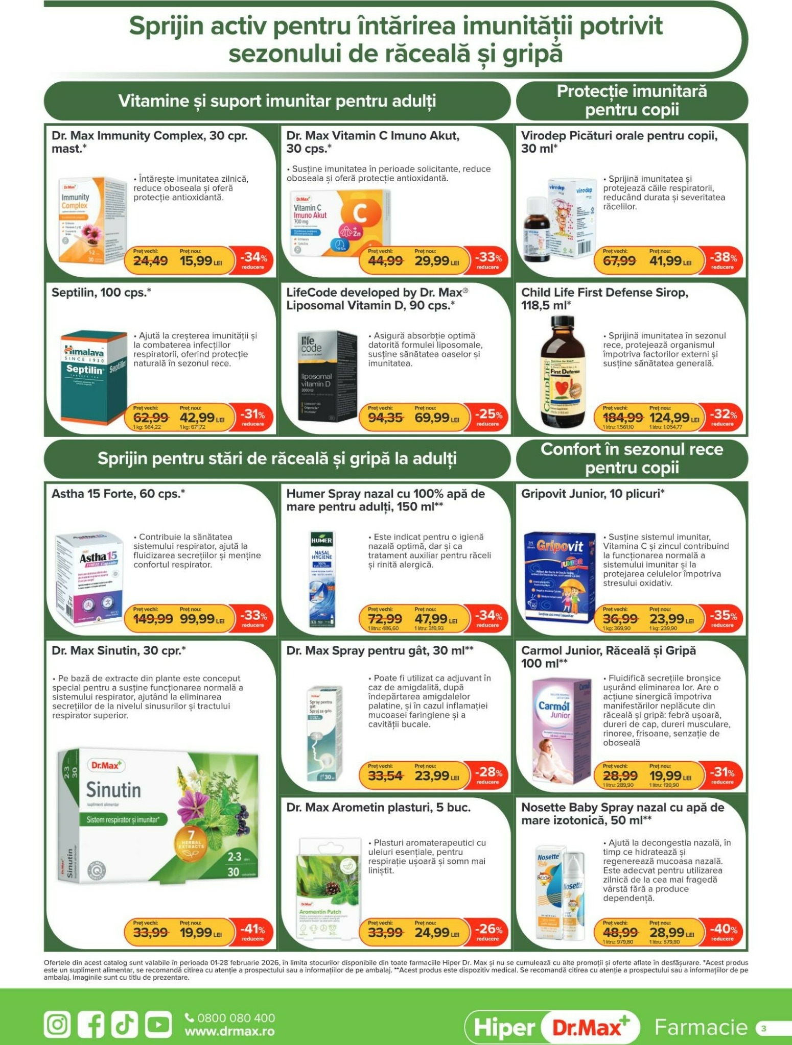 dr-max - Catalog Dr. Max - Hiper Farmacie online – oferte valabile din 01.02.2026 - page: 3