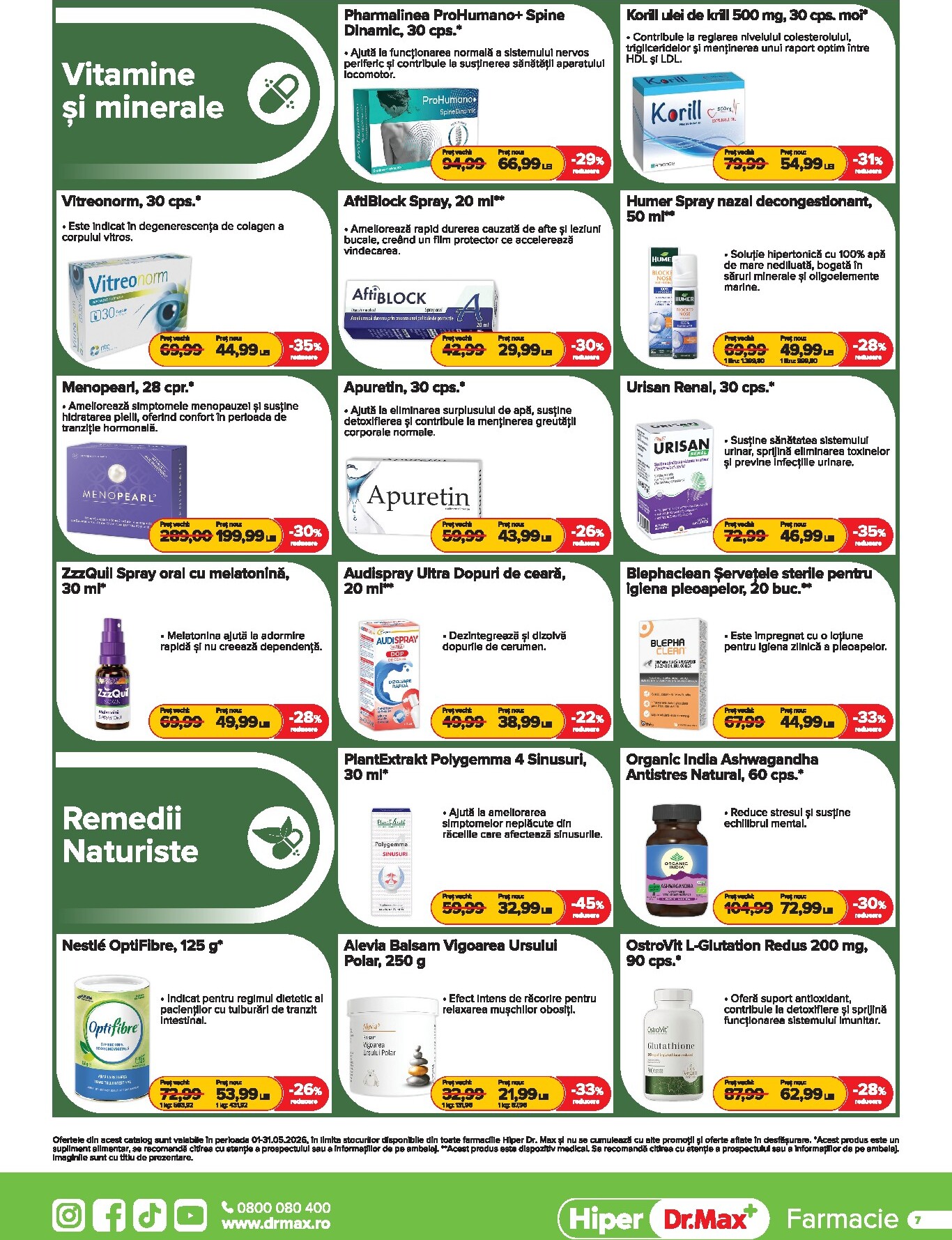 dr-max - Brosura Dr. Max - Hiper Farmacie valabilă de la vineri 01.05.2026 până la duminică 31.05.2026 - page: 7