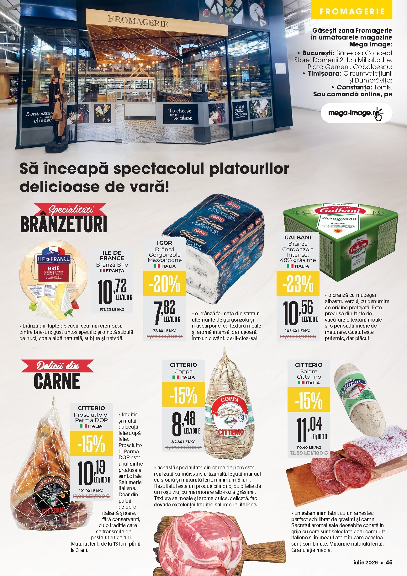 mega-image - Brosura MEGA IMAGE - Catalog iulie valabilă de la miercuri 01.07.2026 până la vineri 31.07.2026 - page: 45