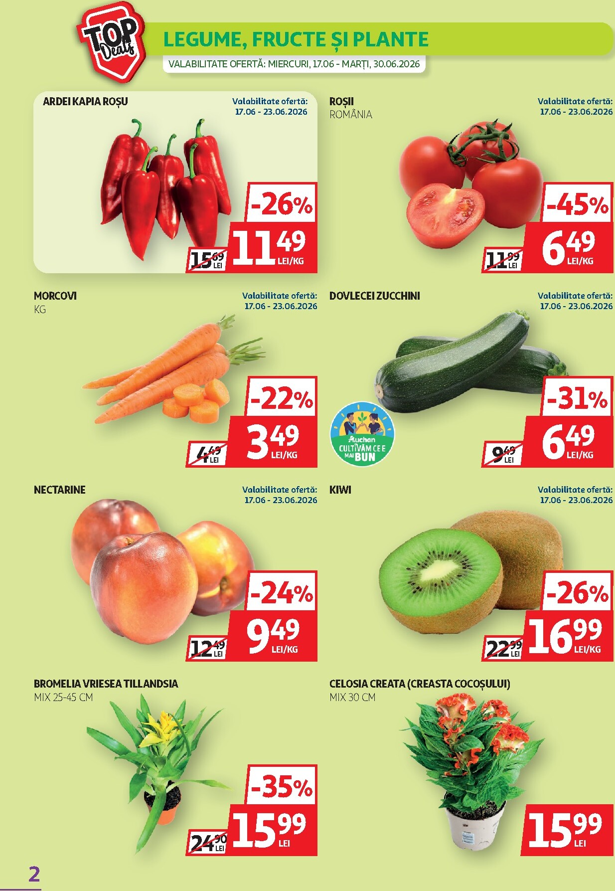 auchan - Brosura Auchan valabilă de la miercuri 17.06.2026 până la marți 30.06.2026 - page: 2