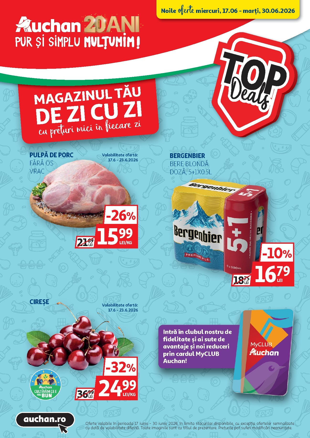 auchan - Brosura Auchan valabilă de la miercuri 17.06.2026 până la marți 30.06.2026