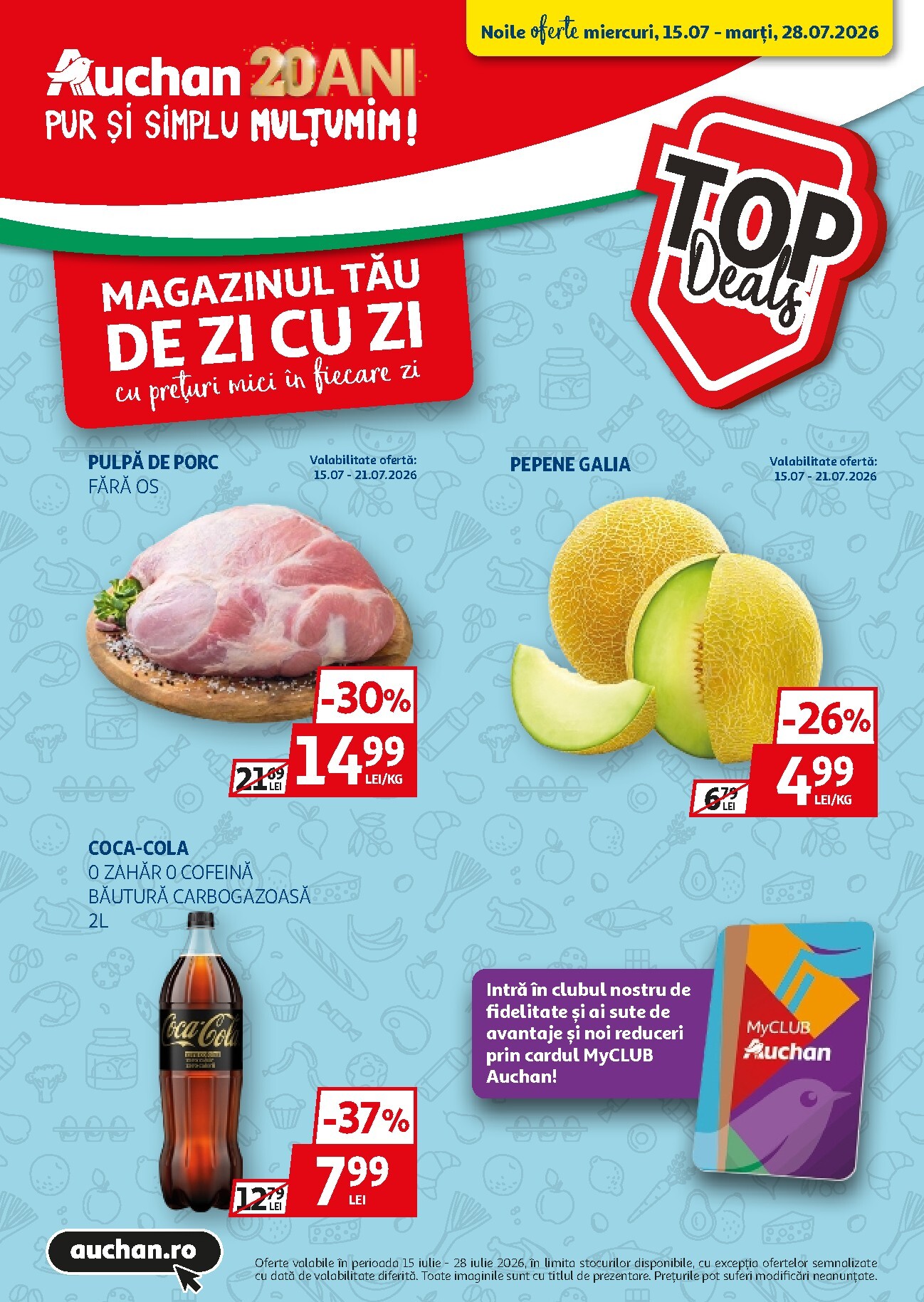 auchan - Brosura Auchan valabilă de la miercuri 15.07.2026 până la marți 28.07.2026