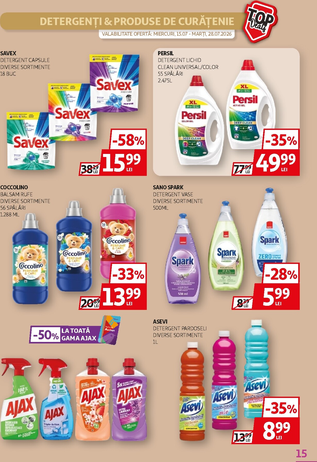 auchan - Brosura Auchan valabilă de la miercuri 15.07.2026 până la marți 28.07.2026 - page: 15
