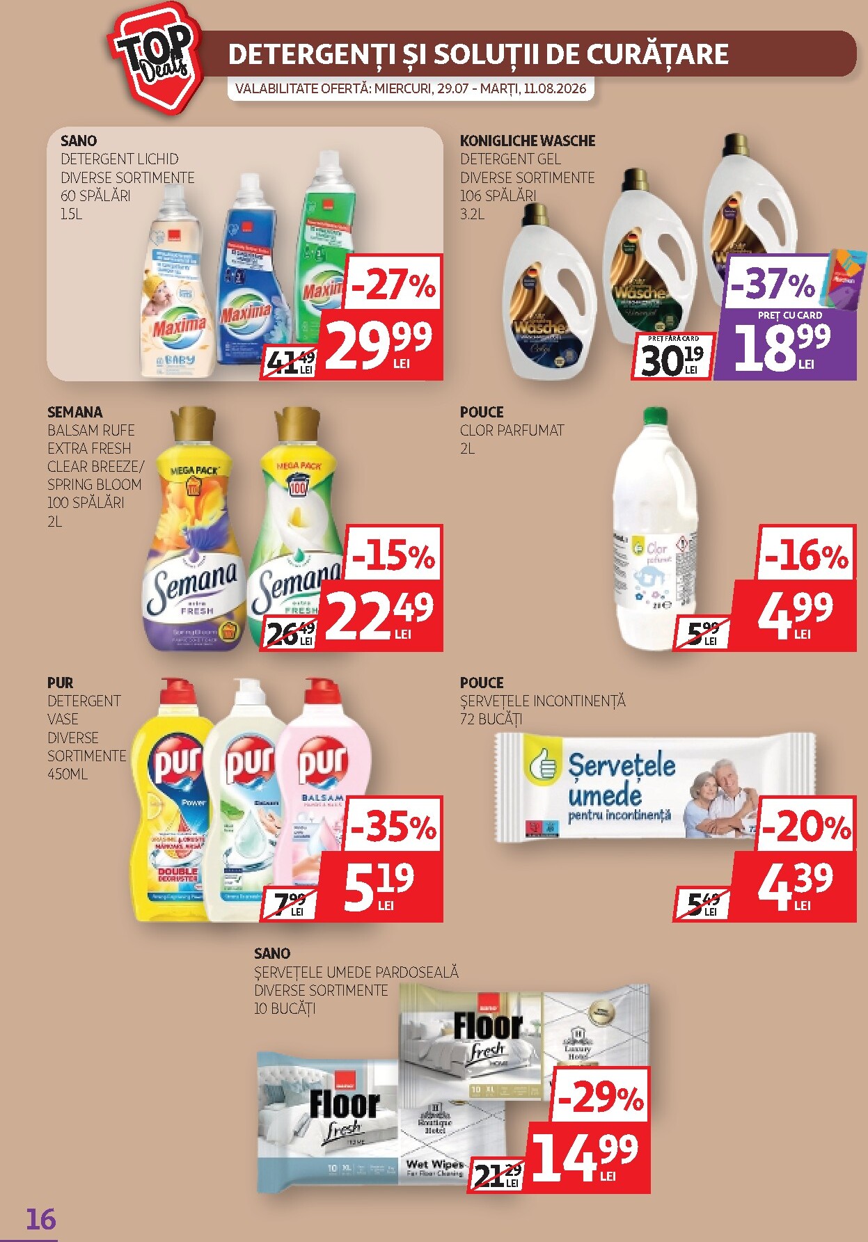 auchan - Pliantele viitoare Auchan valabil de la miercuri 29.07.2026 până la marți 11.08.2026 - page: 16