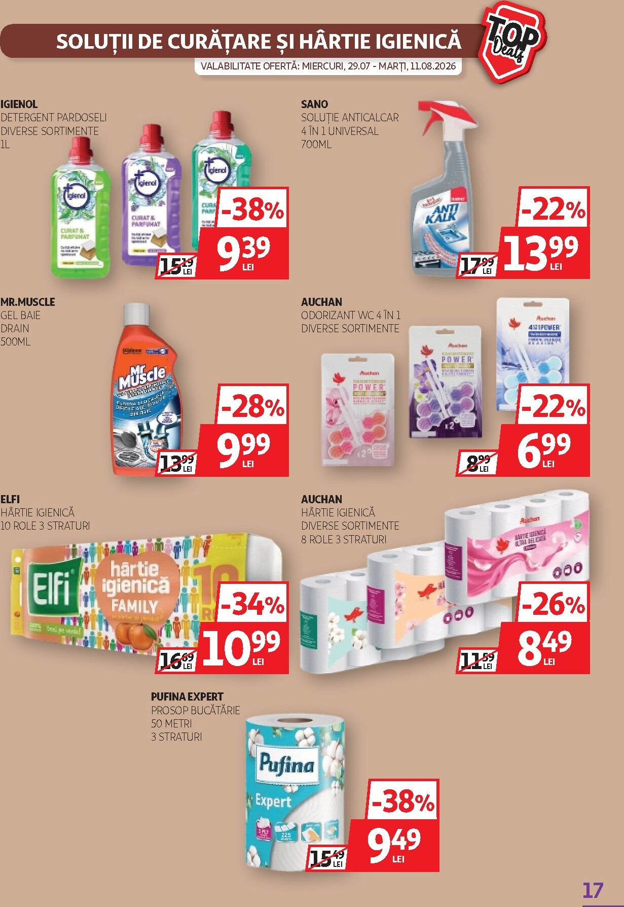 auchan - Pliantele viitoare Auchan valabil de la miercuri 29.07.2026 până la marți 11.08.2026 - page: 17
