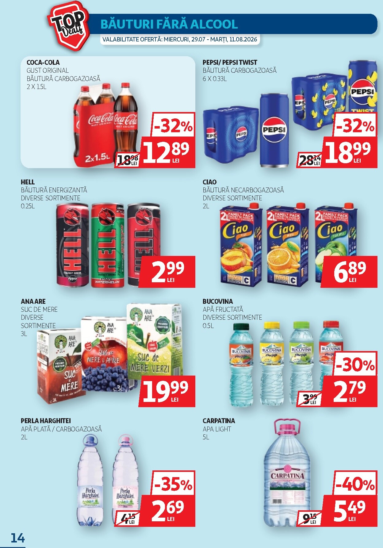 auchan - Pliantele viitoare Auchan valabil de la miercuri 29.07.2026 până la marți 11.08.2026 - page: 14