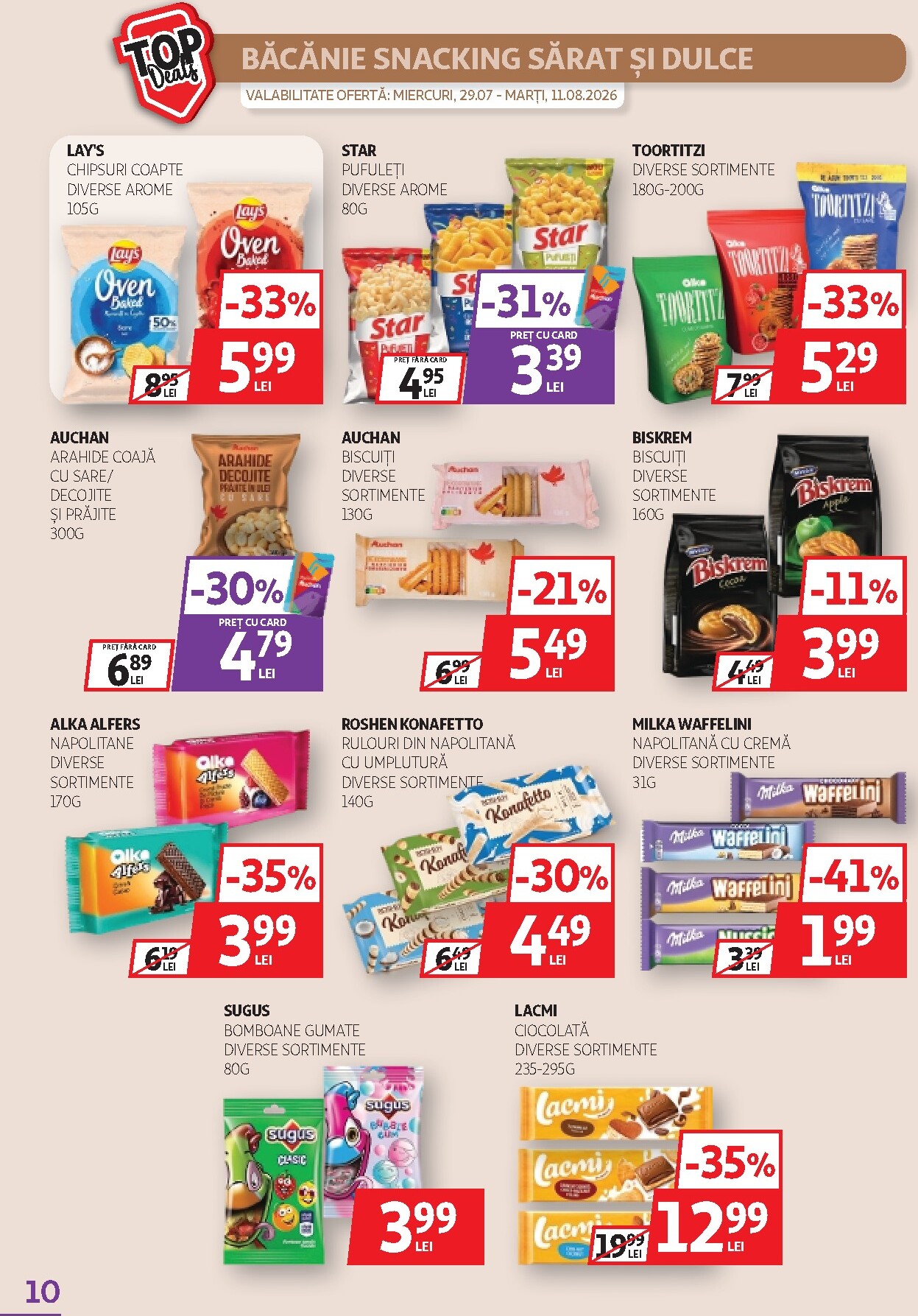 auchan - Pliantele viitoare Auchan valabil de la miercuri 29.07.2026 până la marți 11.08.2026 - page: 10