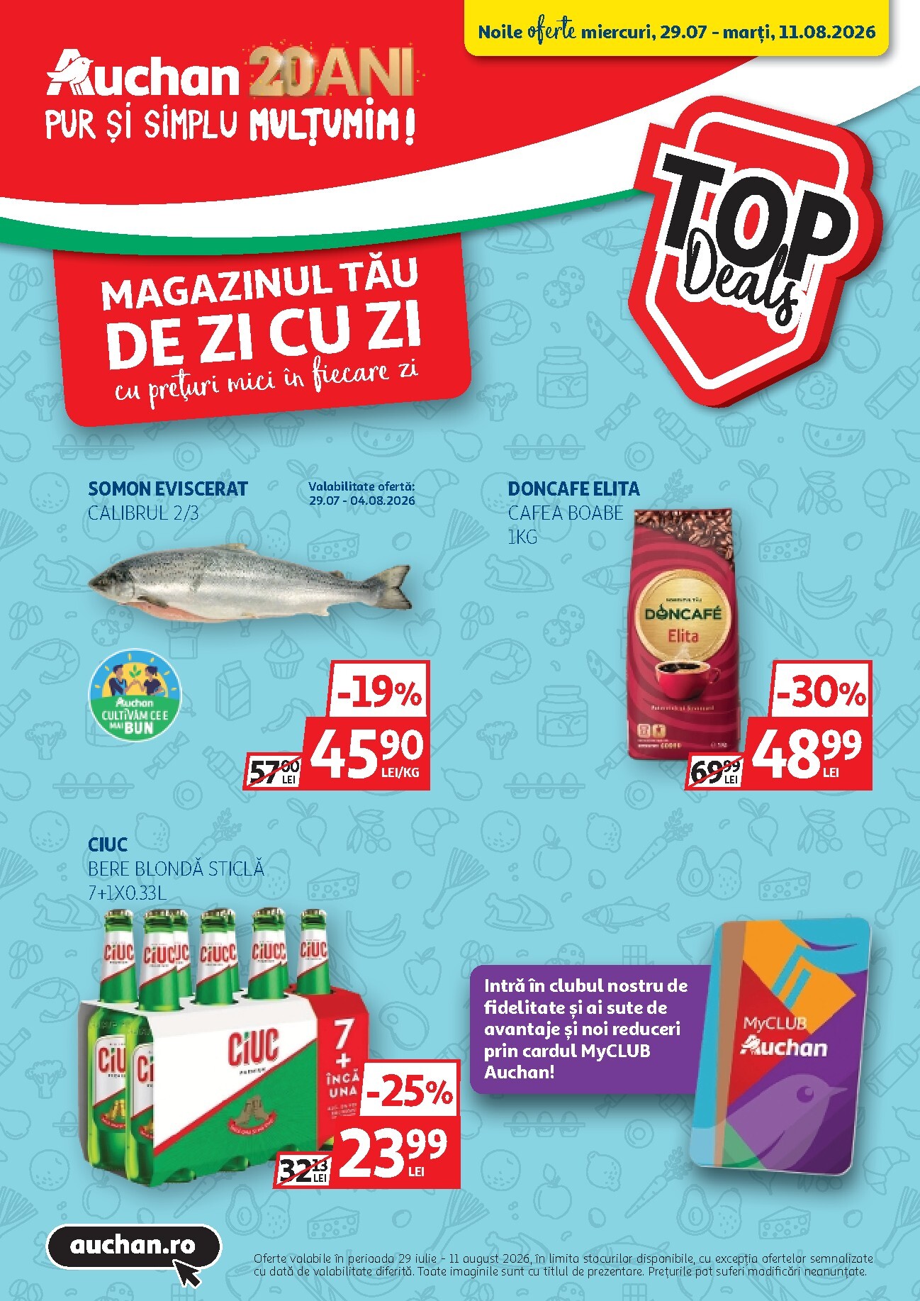 auchan - Pliantele viitoare Auchan valabil de la miercuri 29.07.2026 până la marți 11.08.2026