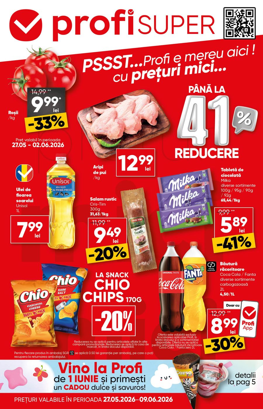 profi - Brosura PROFI Super valabilă de la miercuri 27.05.2026 până la marți 09.06.2026