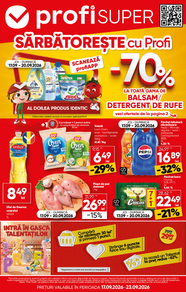 profi - Brosura PROFI Super valabilă de la joi 17.09.2026 până la miercuri 23.09.2026