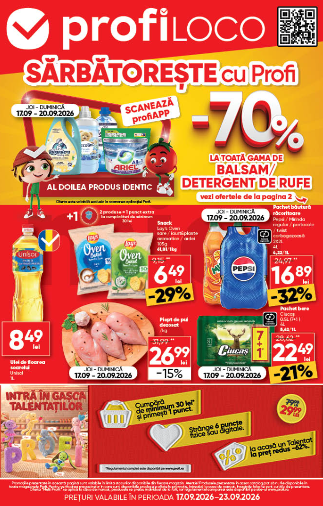 profi - Brosura PROFI Loco valabilă de la joi 17.09.2026 până la miercuri 23.09.2026 - page: 1