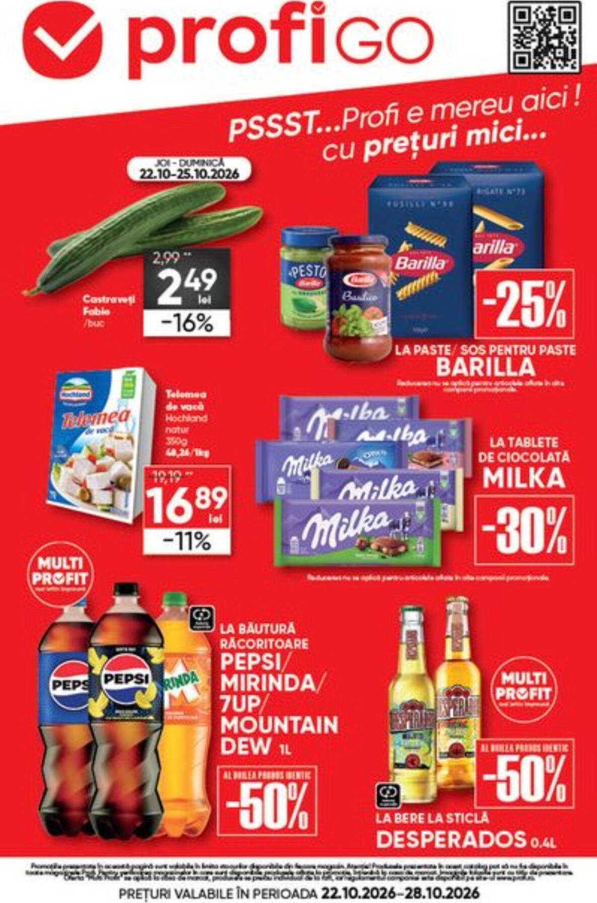 profi - Brosura PROFI Go valabilă de la joi 22.10.2026 până la miercuri 28.10.2026