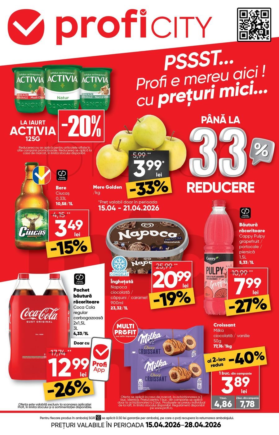 profi - Brosura PROFI City valabilă de la miercuri 15.04.2026 până la marți 28.04.2026