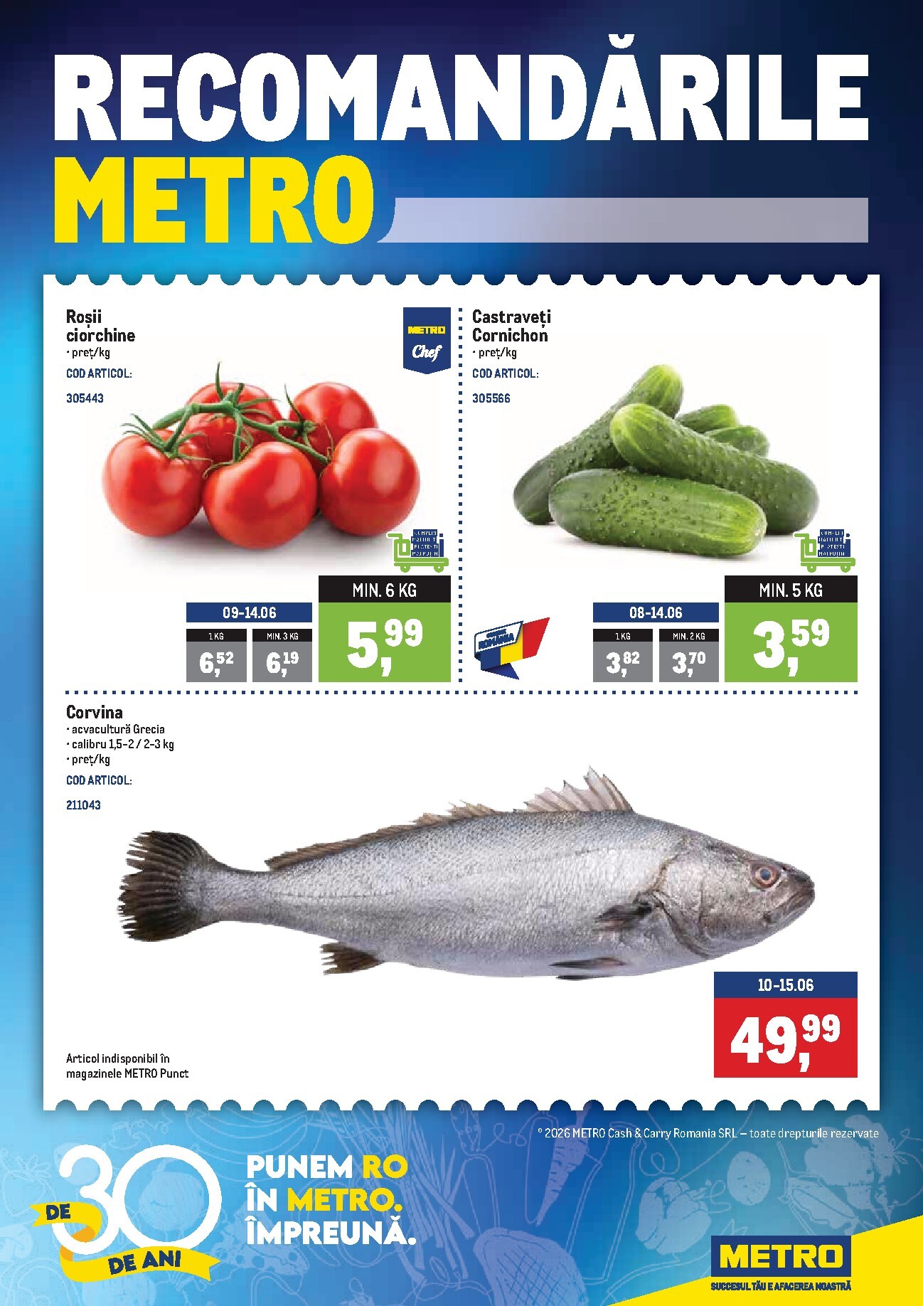 metro - Brosura Metro - Recomandari valabilă de la luni 08.06.2026 până la duminică 14.06.2026 - page: 1