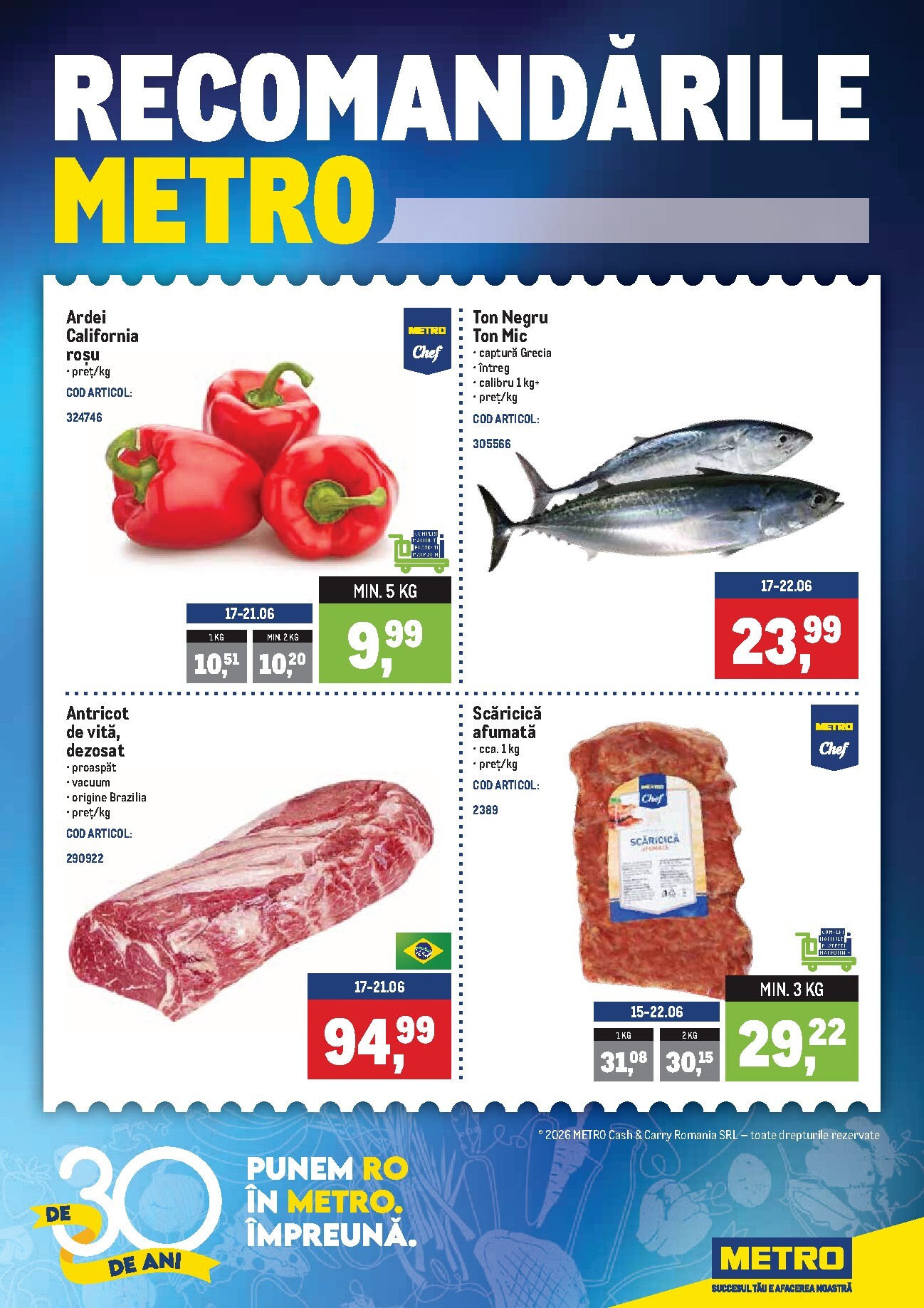 metro - Brosura Metro - Recomandari valabilă de la luni 15.06.2026 până la duminică 21.06.2026