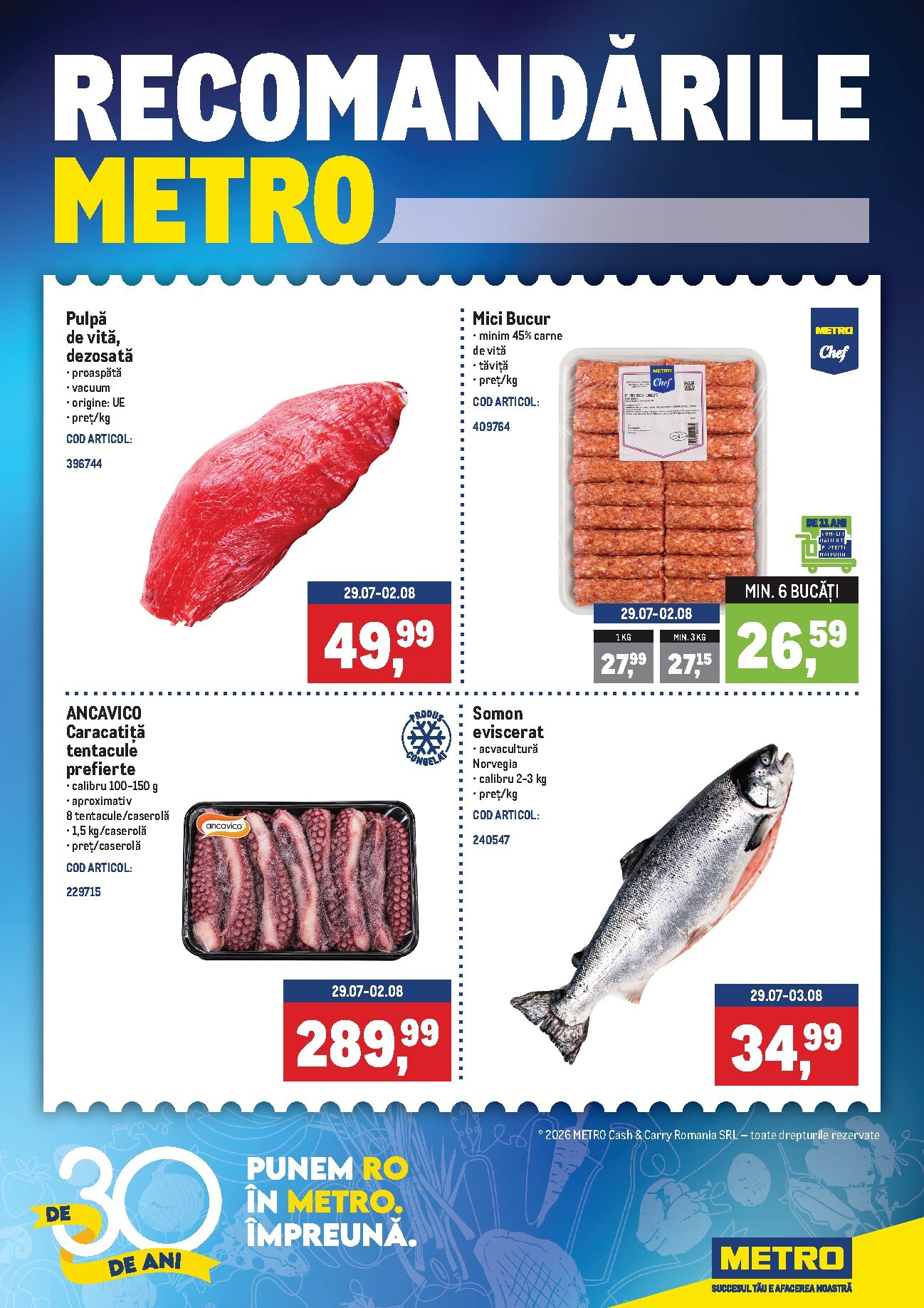 metro - Brosura Metro - Recomandările valabilă de la luni 27.07.2026 până la duminică 02.08.2026
