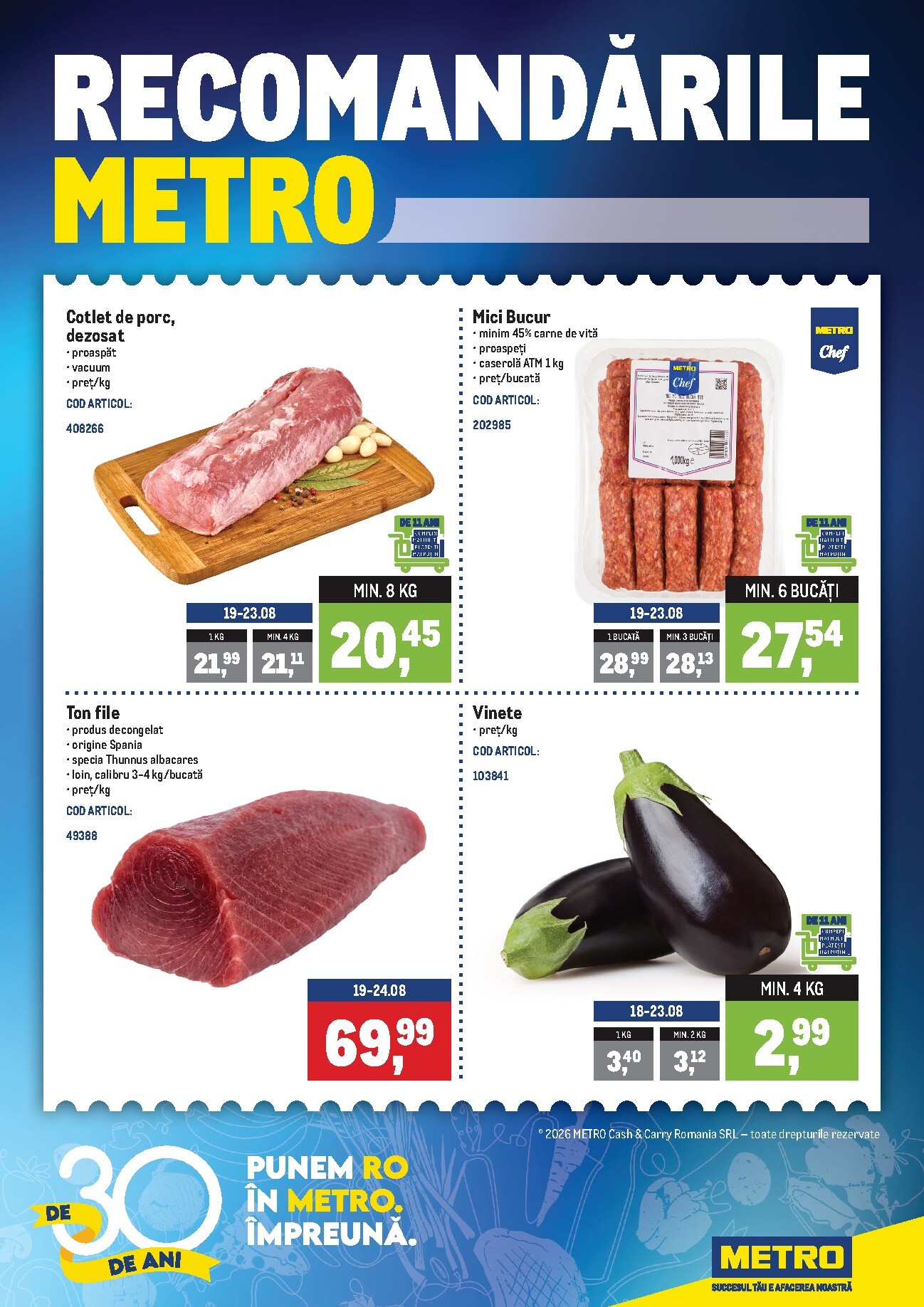 metro - Brosura Metro valabilă de la luni 17.08.2026 până la duminică 23.08.2026