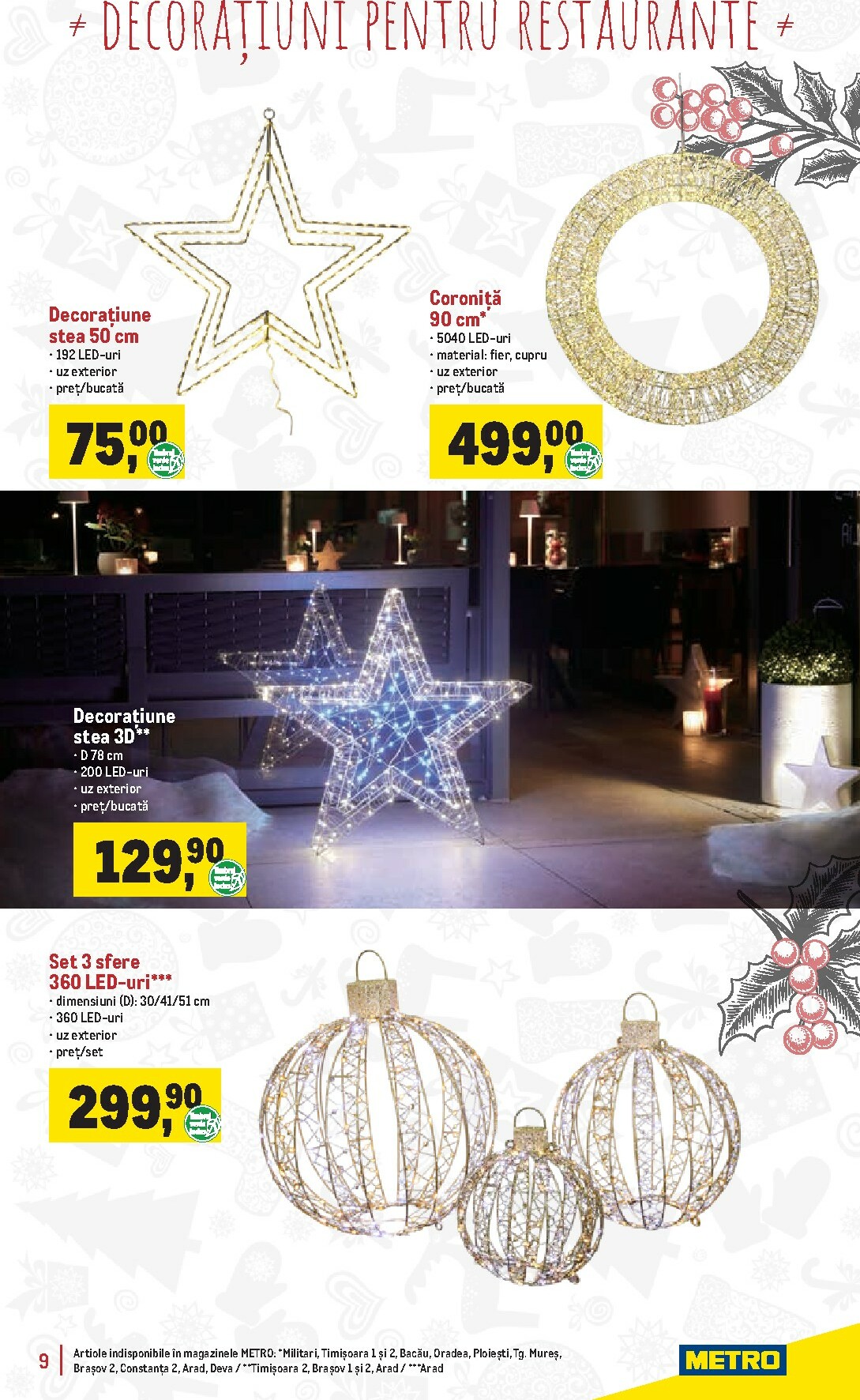 metro - Catalog Metro - Catalog Decorațiuni pentru Crăciun online – oferte valabile din 18.11. - page: 9