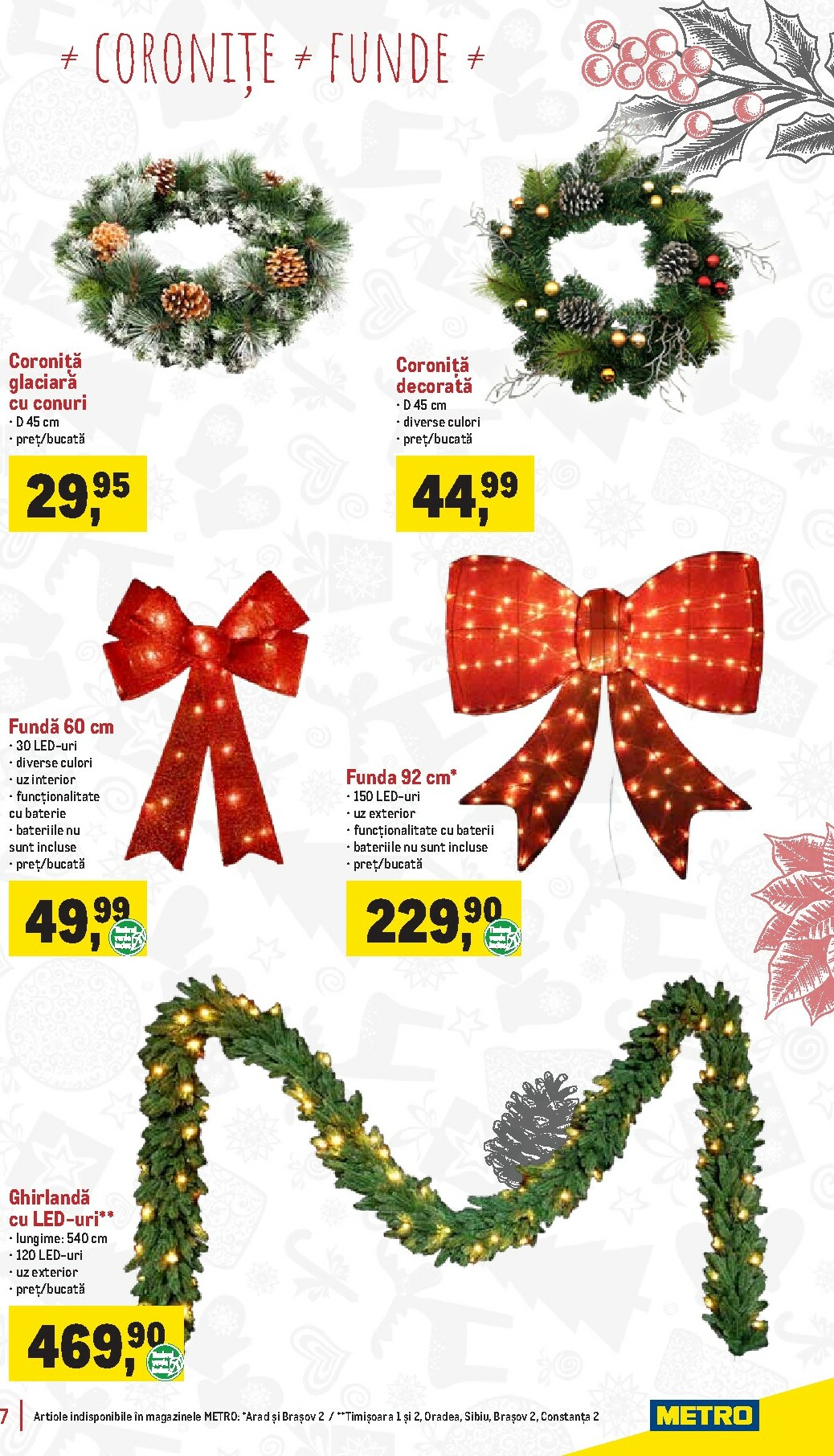 metro - Catalog Metro - Catalog Decorațiuni pentru Crăciun online – oferte valabile din 18.11. - page: 7