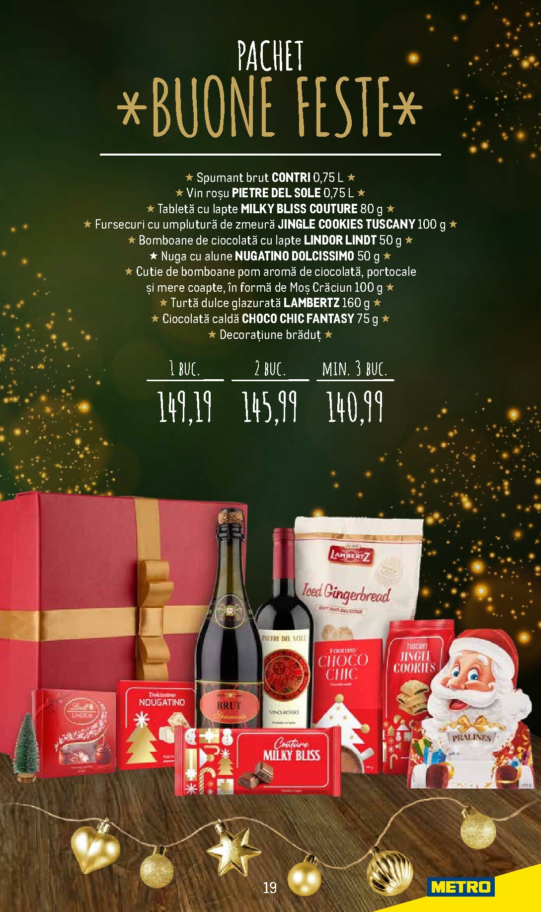metro - Catalog Metro - Coșuri cadou pentru Crăciun online – oferte valabile din 24.11. - page: 19