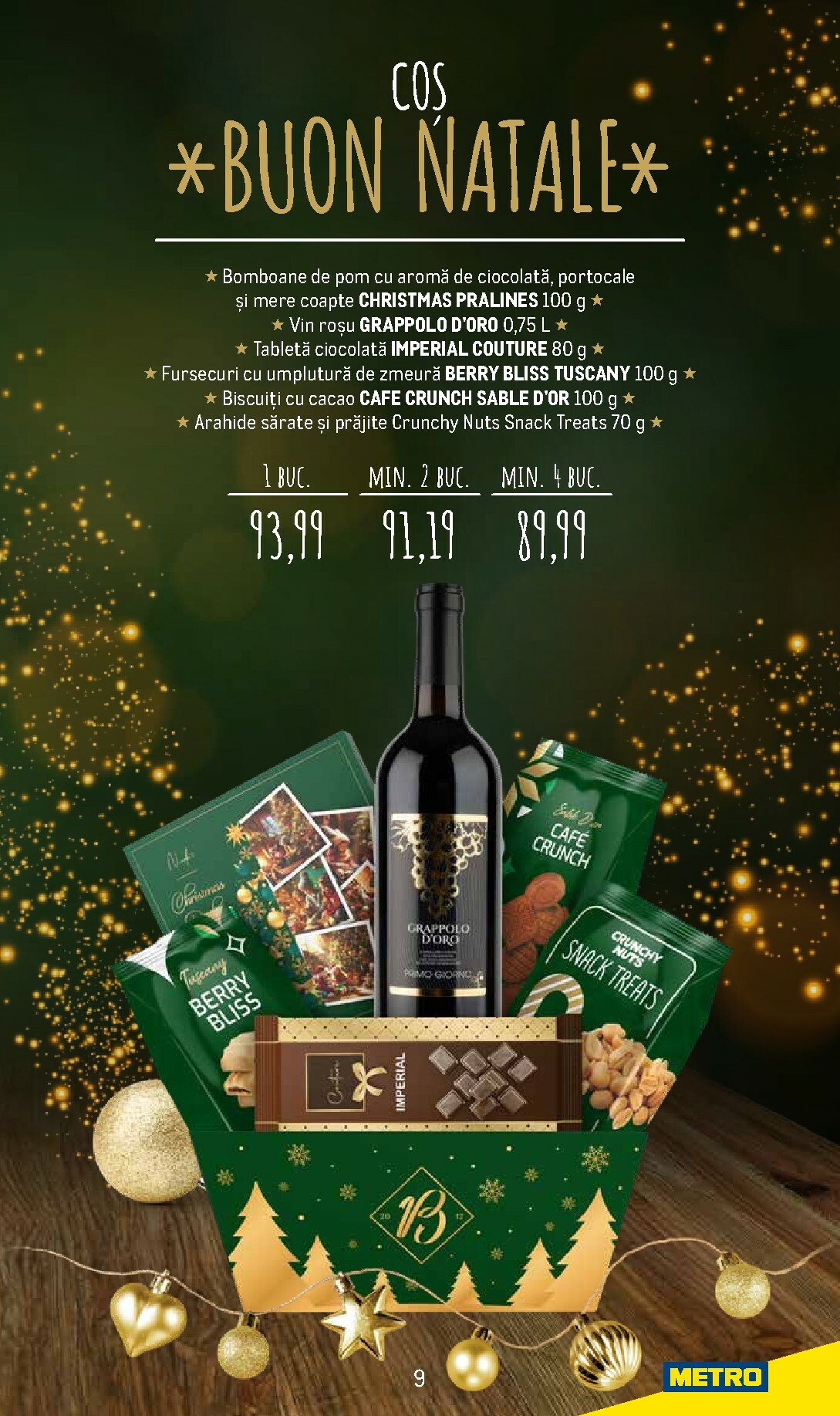 metro - Catalog Metro - Coșuri cadou pentru Crăciun online – oferte valabile din 24.11. - page: 9
