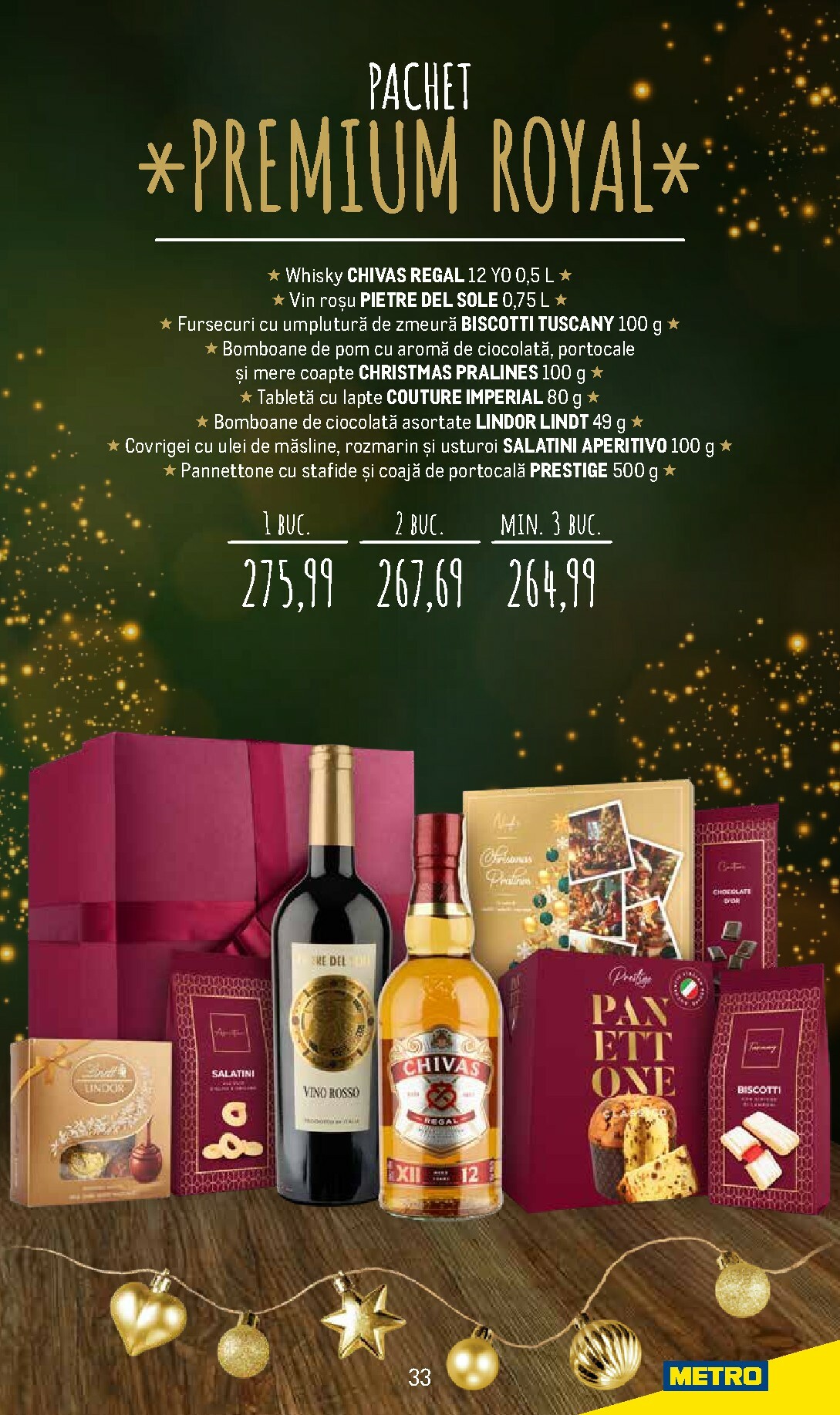 metro - Catalog Metro - Coșuri cadou pentru Crăciun online – oferte valabile din 24.11. - page: 33
