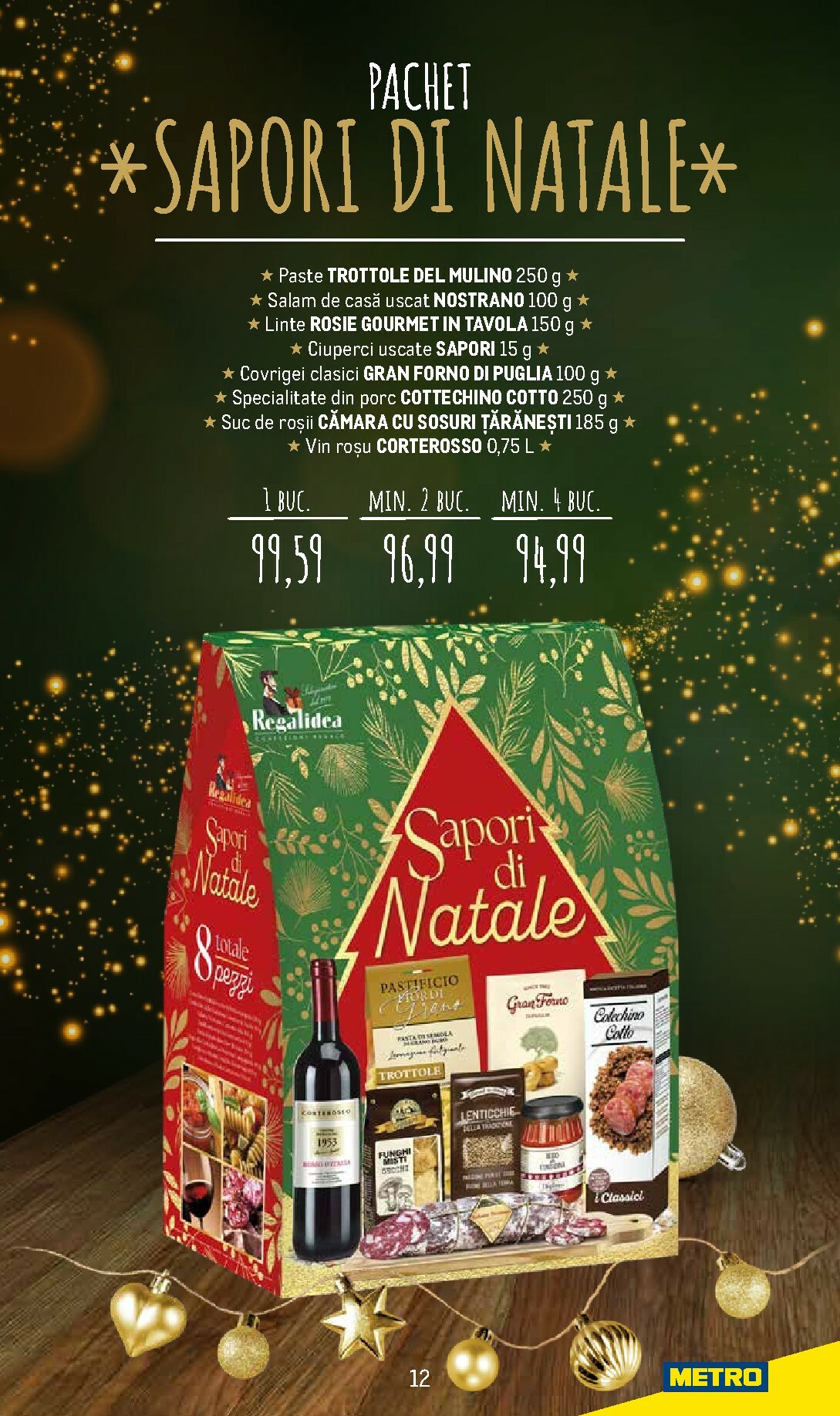 metro - Catalog Metro - Coșuri cadou pentru Crăciun online – oferte valabile din 24.11. - page: 12