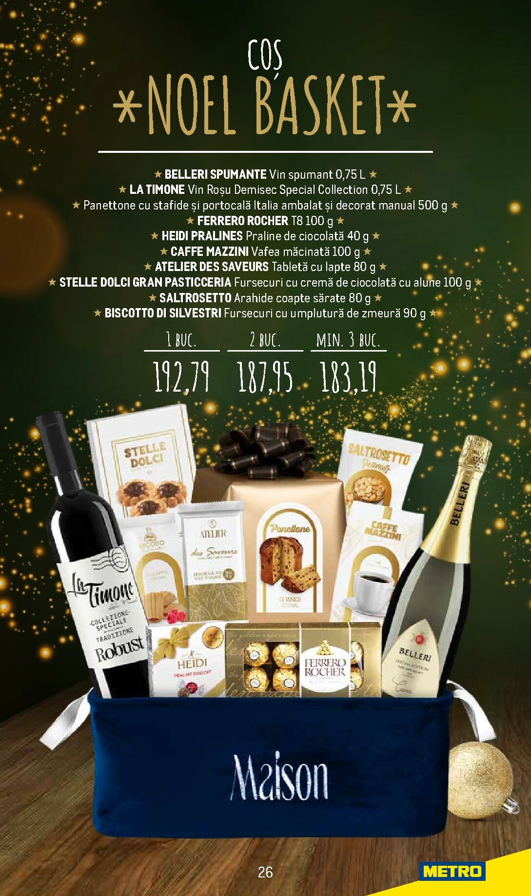 metro - Catalog Metro - Coșuri cadou pentru Crăciun online – oferte valabile din 24.11. - page: 26
