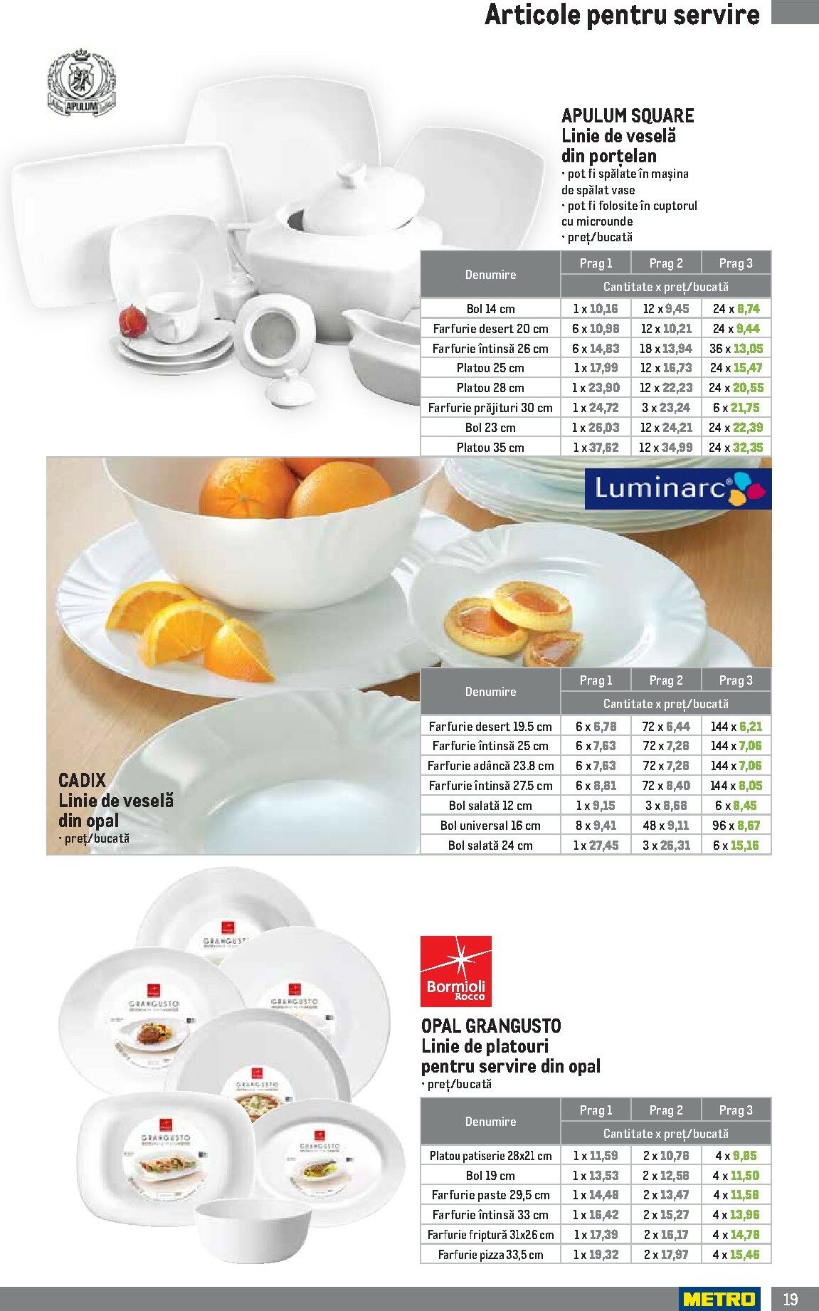 metro - Catalog Metro - Soluții Nealimentare pentru HoReCa online – oferte valabile din 05.01. - page: 19