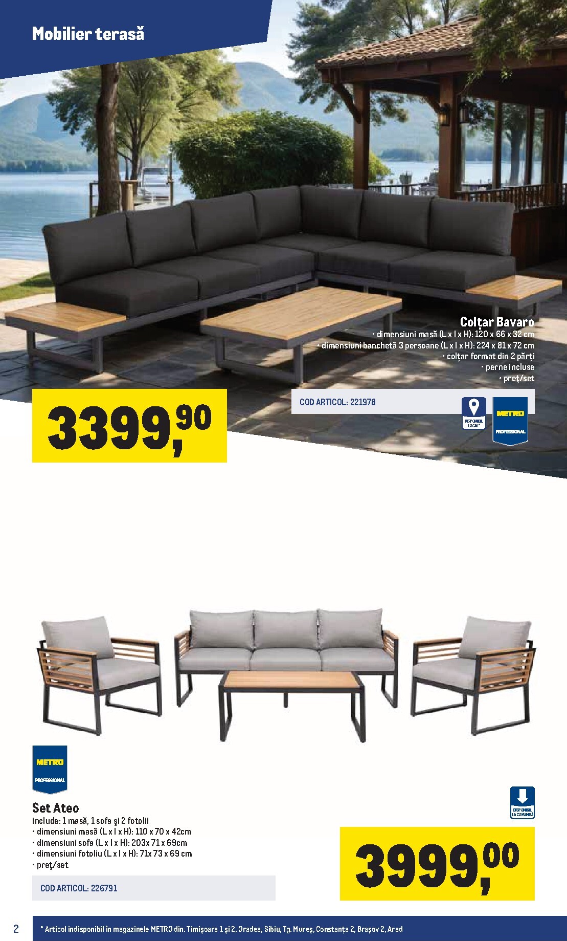 metro - Catalog Metro - Catalog Terasă și grădină PRO online – oferte valabile din 16.03.2026 - page: 2