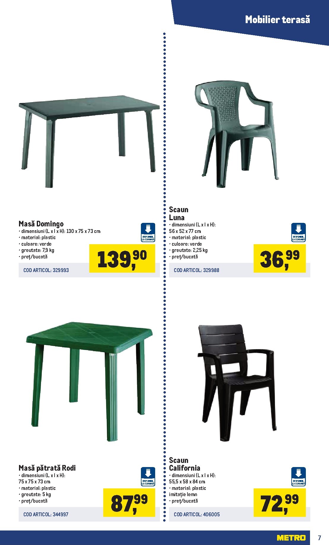 metro - Catalog Metro - Catalog Terasă și grădină PRO online – oferte valabile din 16.03.2026 - page: 7