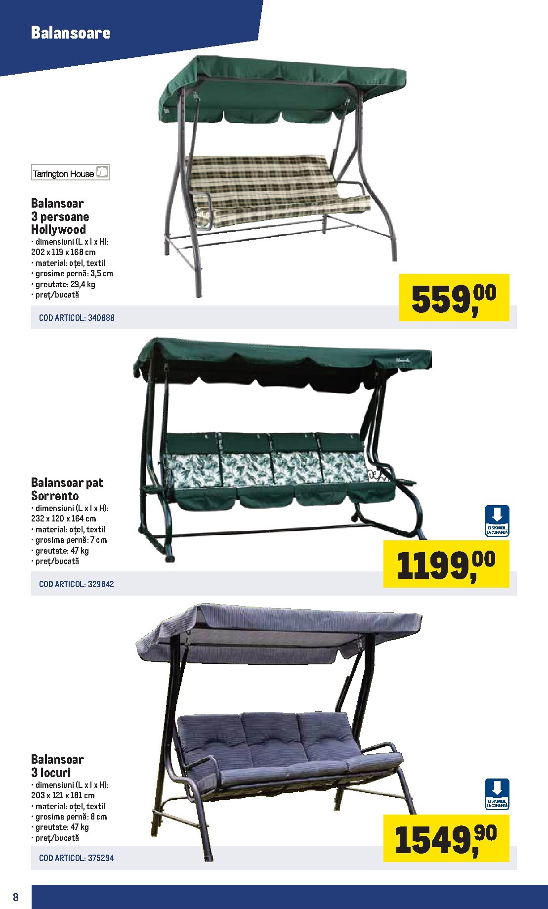 metro - Catalog Metro - Catalog Terasă și grădină PRO online – oferte valabile din 16.03.2026 - page: 8