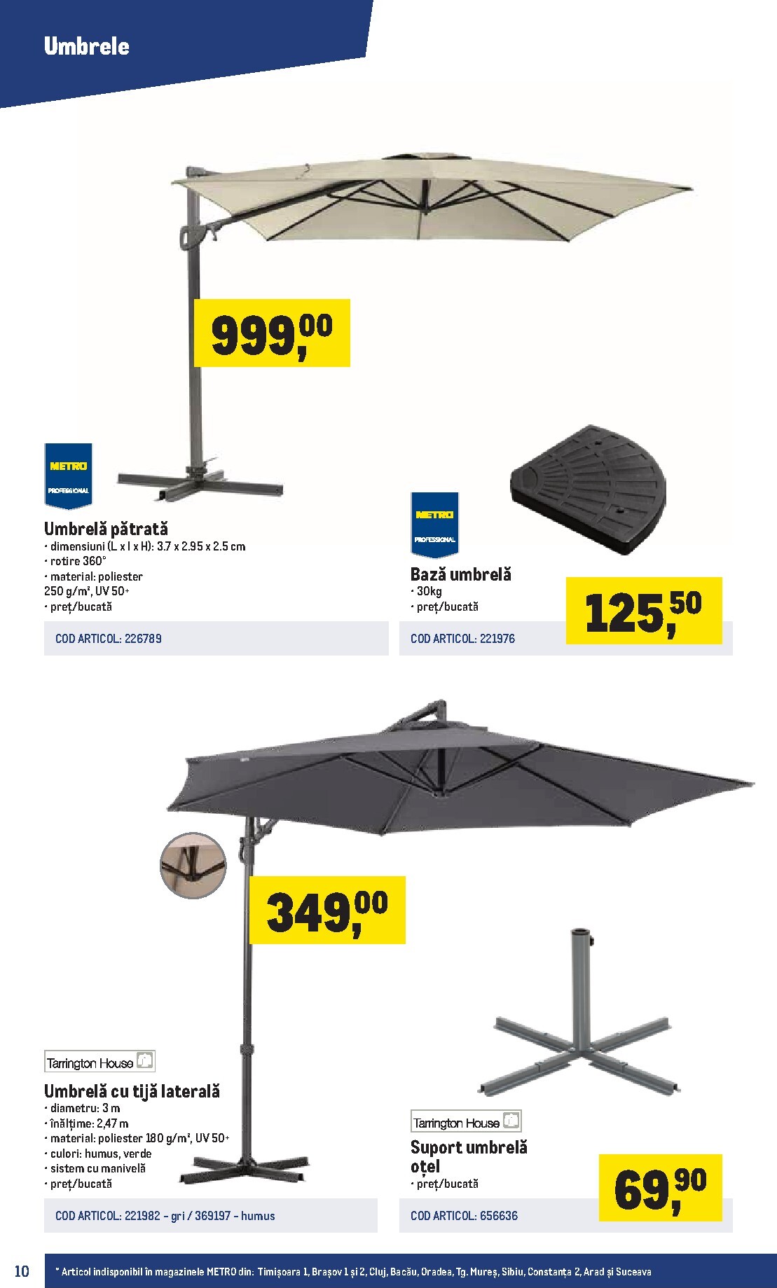 metro - Catalog Metro - Catalog Terasă și grădină PRO online – oferte valabile din 16.03.2026 - page: 10